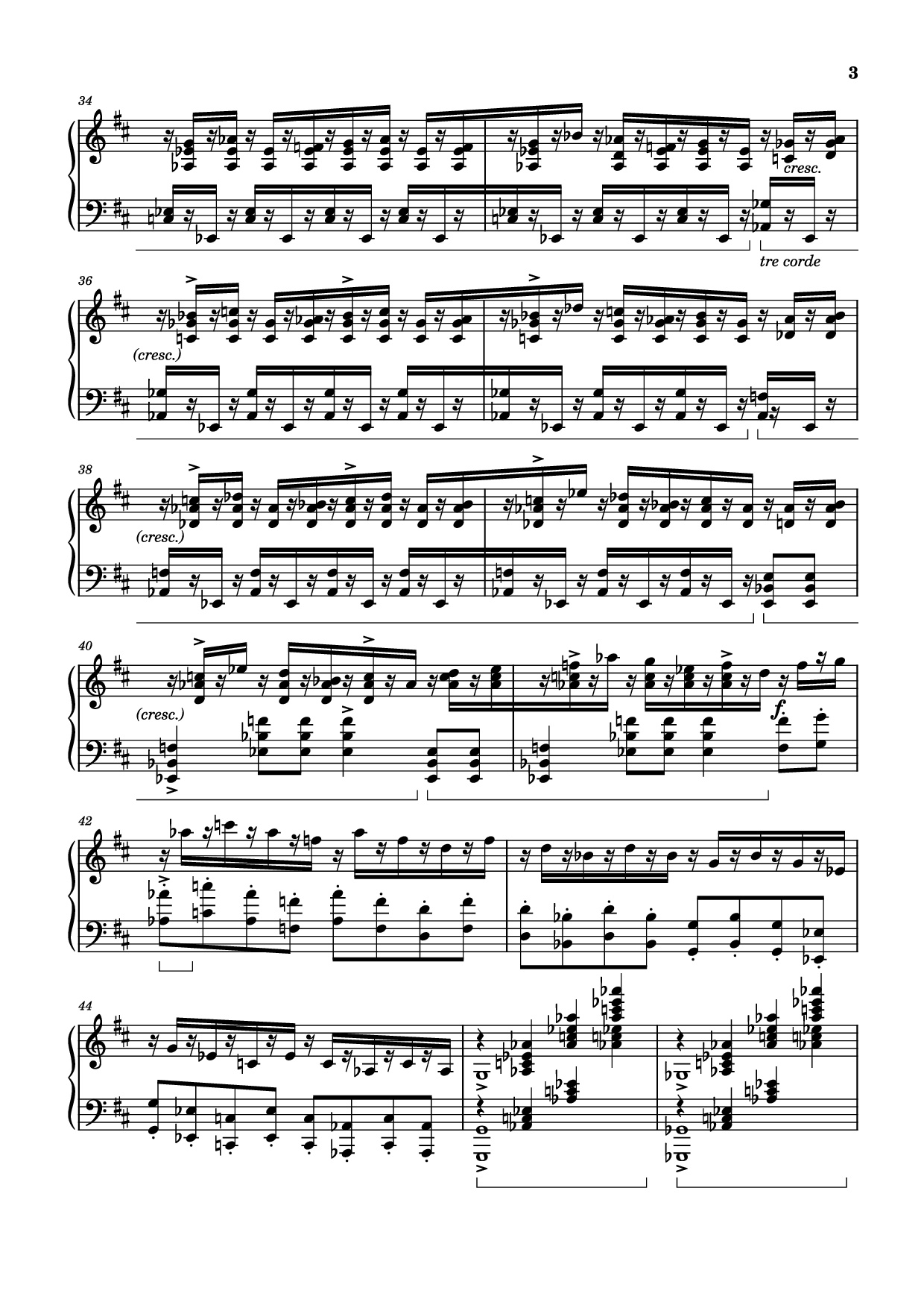 Page 3 of Sheet music PDF Piano Wedding Day at Troldhaugen Piano - Vincent