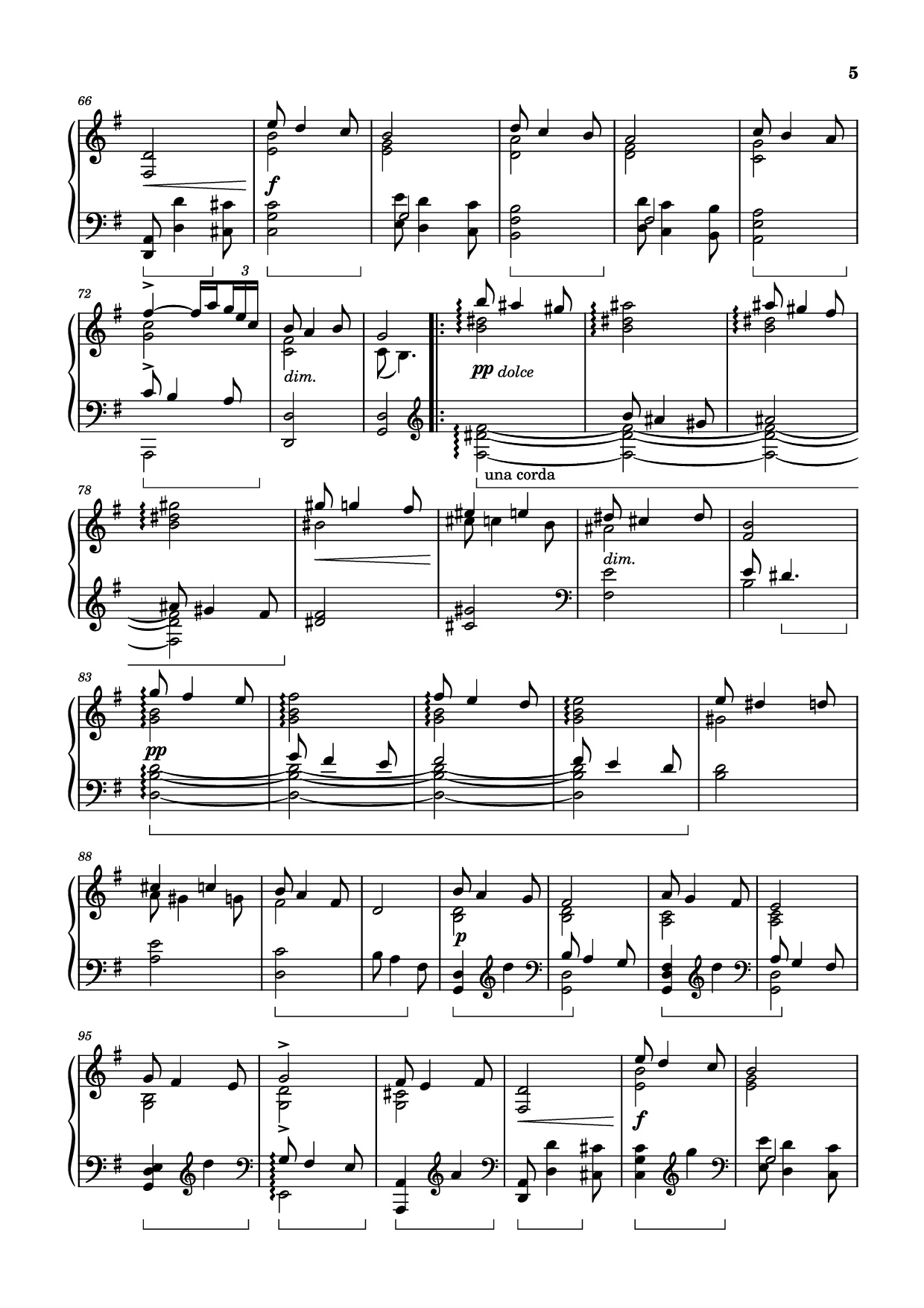 Page 5 of Sheet music PDF Piano Wedding Day at Troldhaugen Piano - Vincent