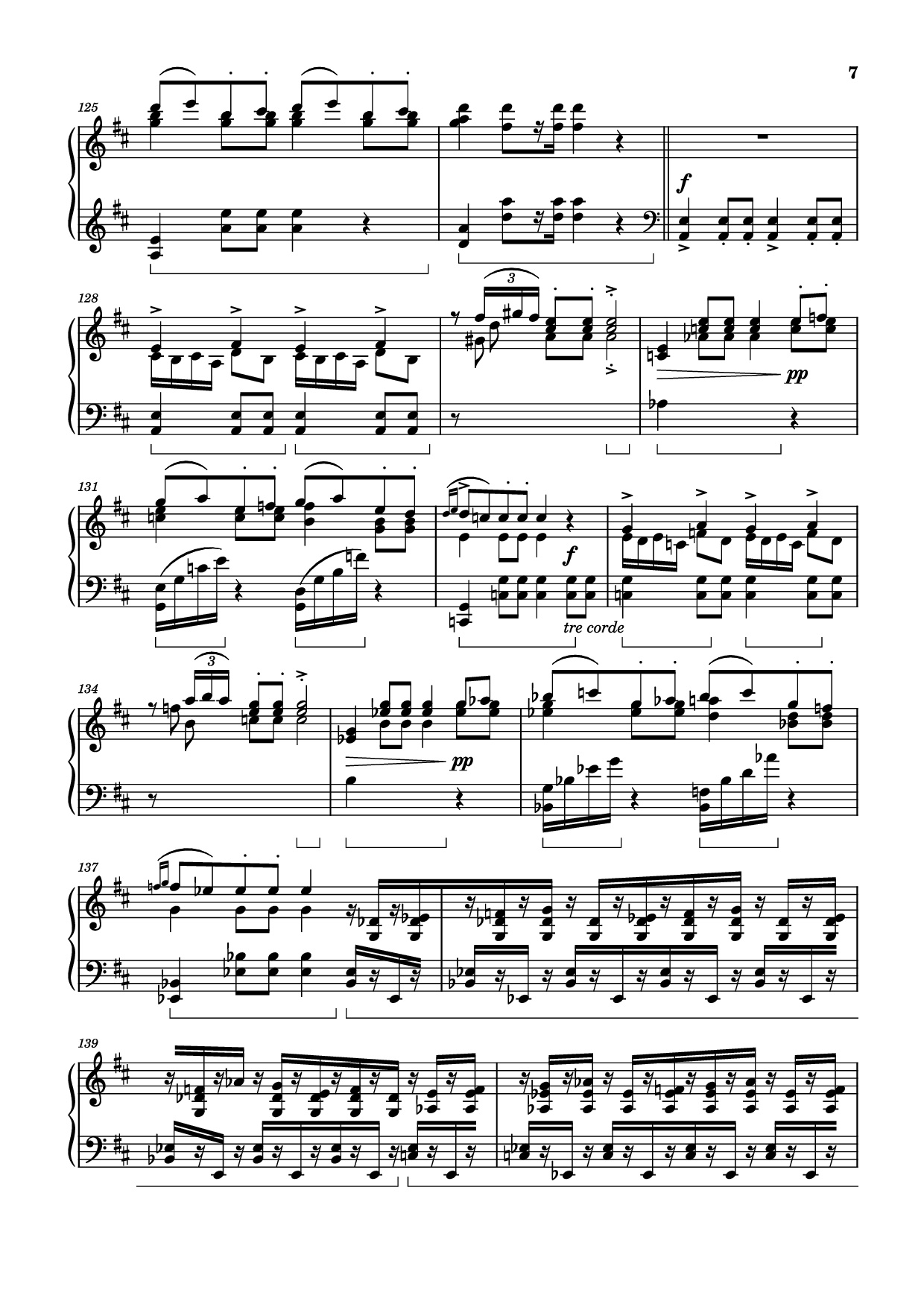 Page 7 of Sheet music PDF Piano Wedding Day at Troldhaugen Piano - Vincent