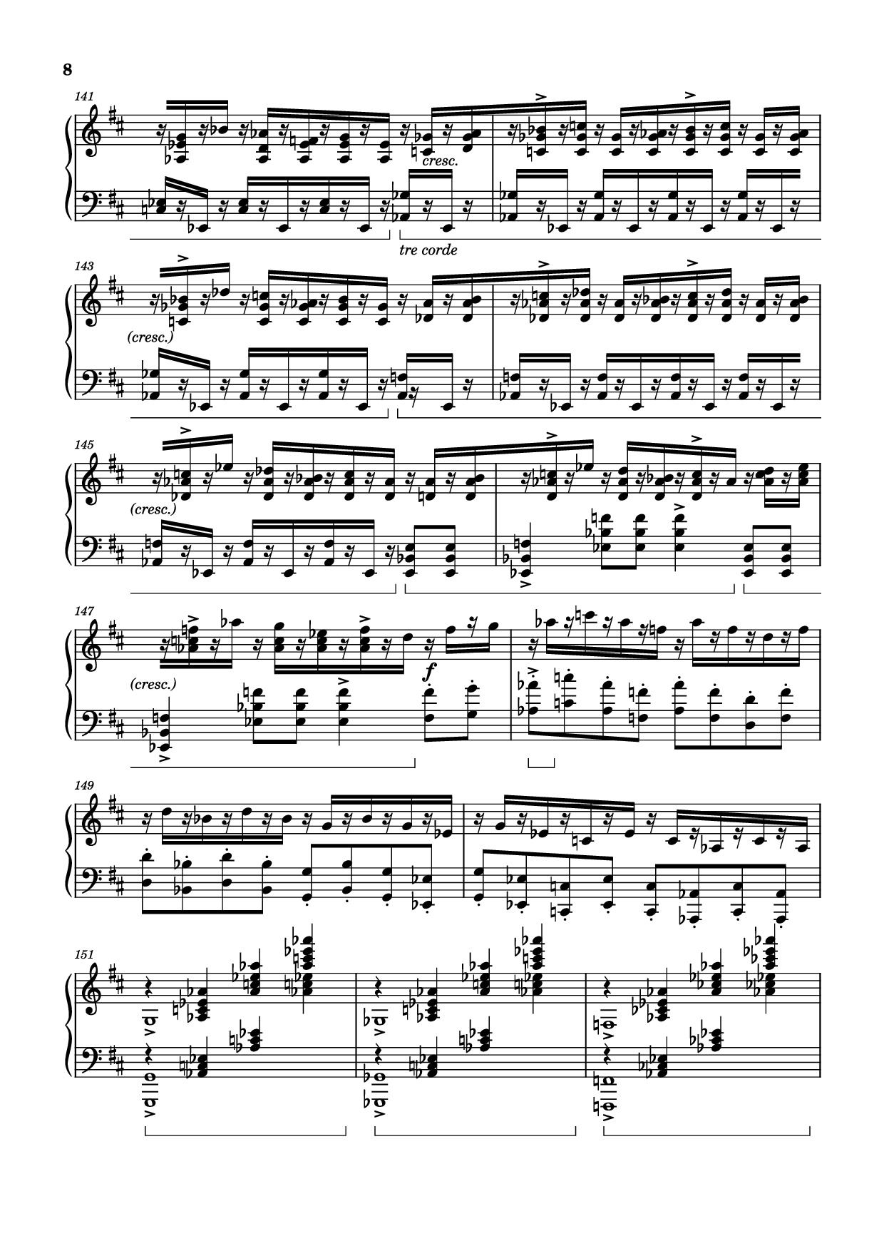 Page 8 of Sheet music PDF Piano Wedding Day at Troldhaugen Piano - Vincent