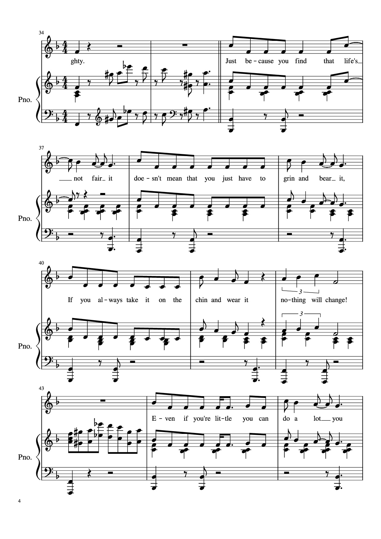 Page 4 of Sheet music PDF Piano Naughty Piano - Undefined