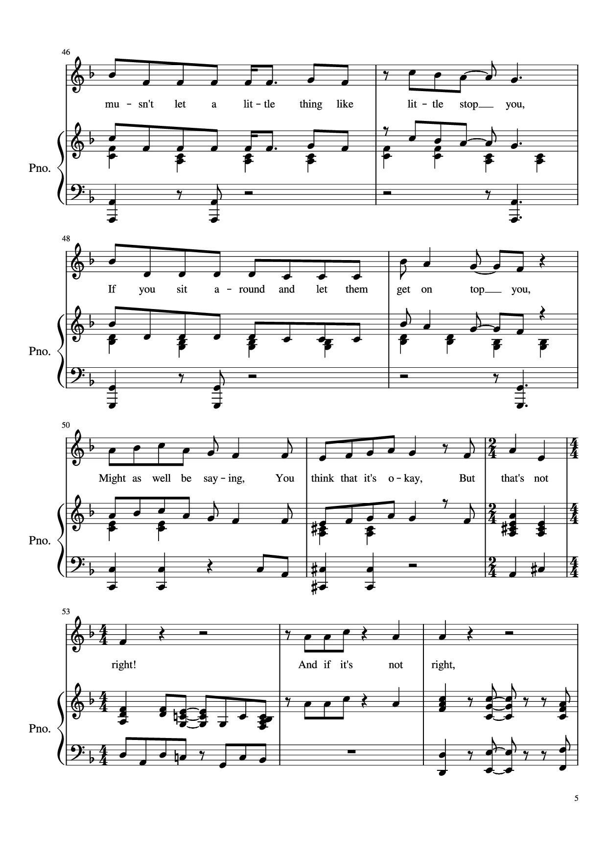 Page 5 of Sheet music PDF Piano Naughty Piano - Undefined