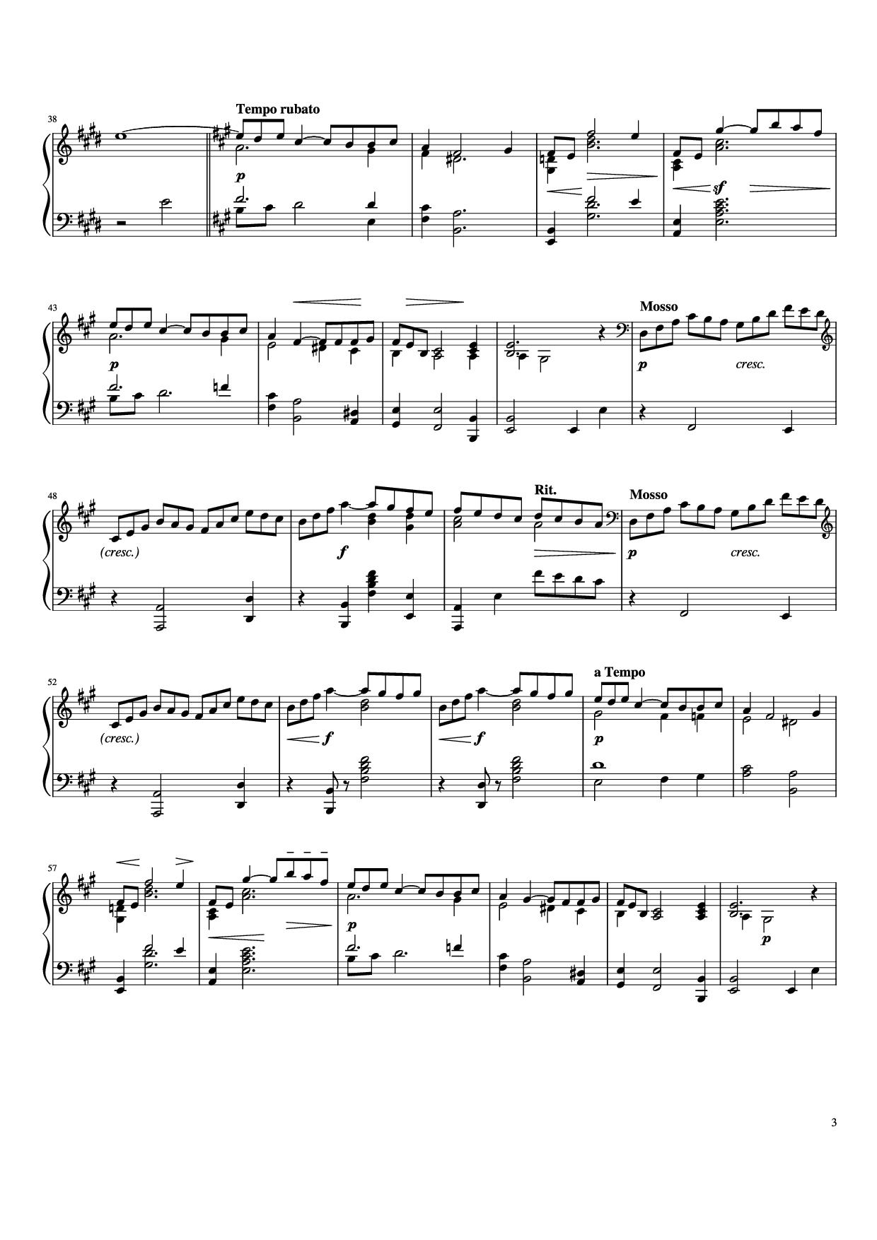 Page 3 of Sheet music PDF Piano Première Arabesque Piano - Claude Debussy