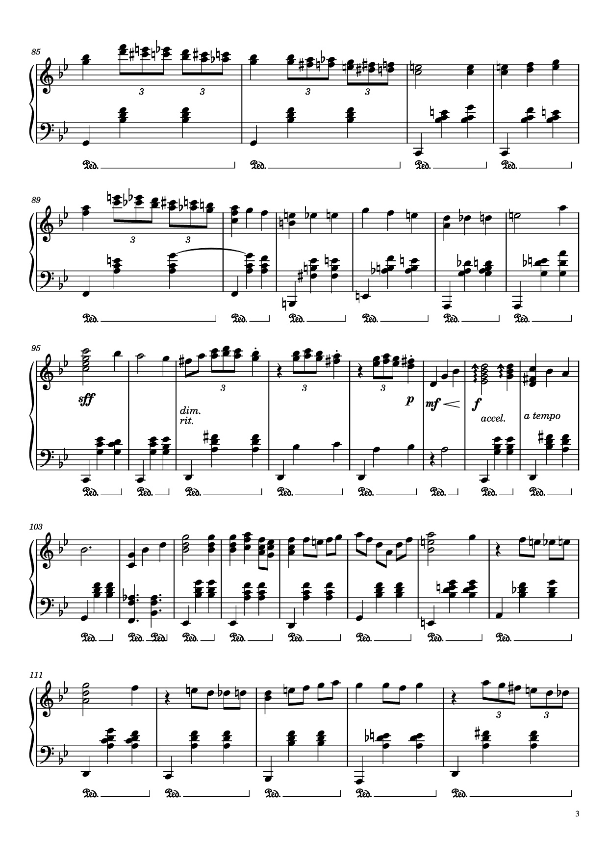 Page 3 of Sheet music PDF Piano Merry-Go-Round Of Life Piano - Composer: Joe Hisaishi