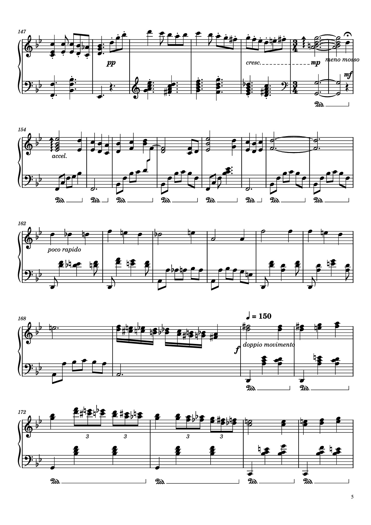 Page 5 of Sheet music PDF Piano Merry-Go-Round Of Life Piano - Composer: Joe Hisaishi