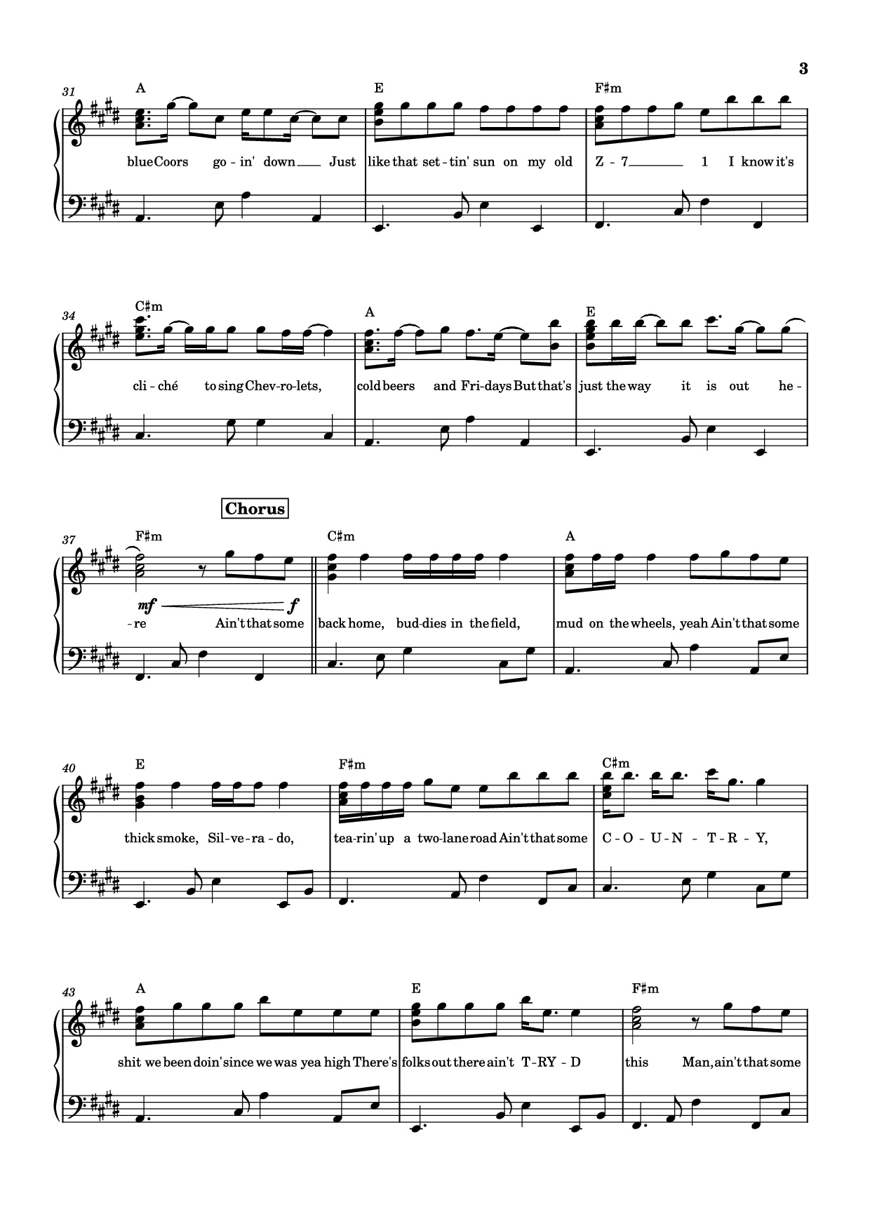 Page 3 of Sheet music PDF Piano AIN