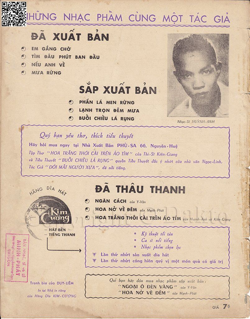 Page 4 of Sheet music PDF Hoa trắng thôi cài trên áo tím - Huỳnh Anh