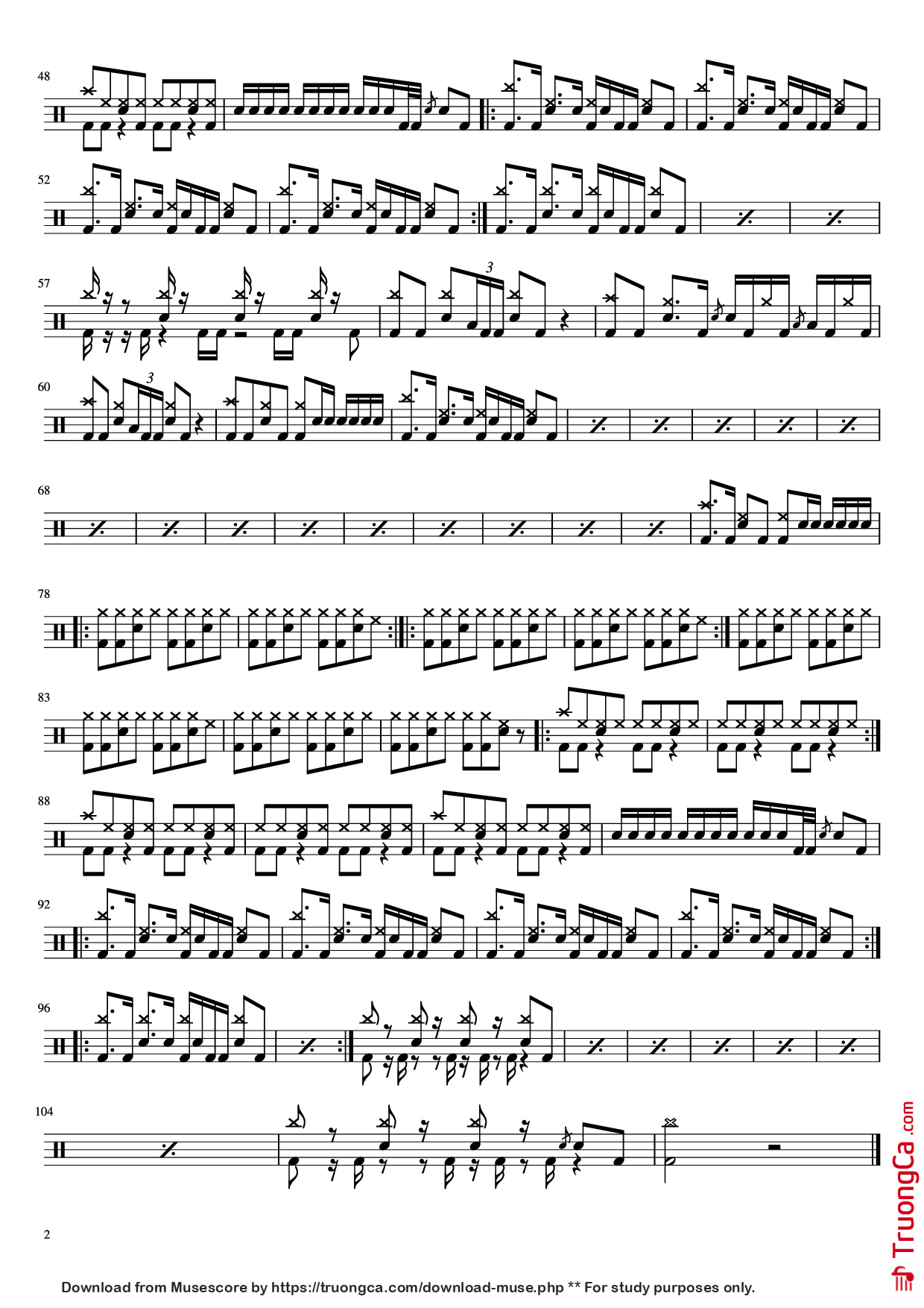 Page 2 of Sheet music PDF smells like teen spirit - Nirvana