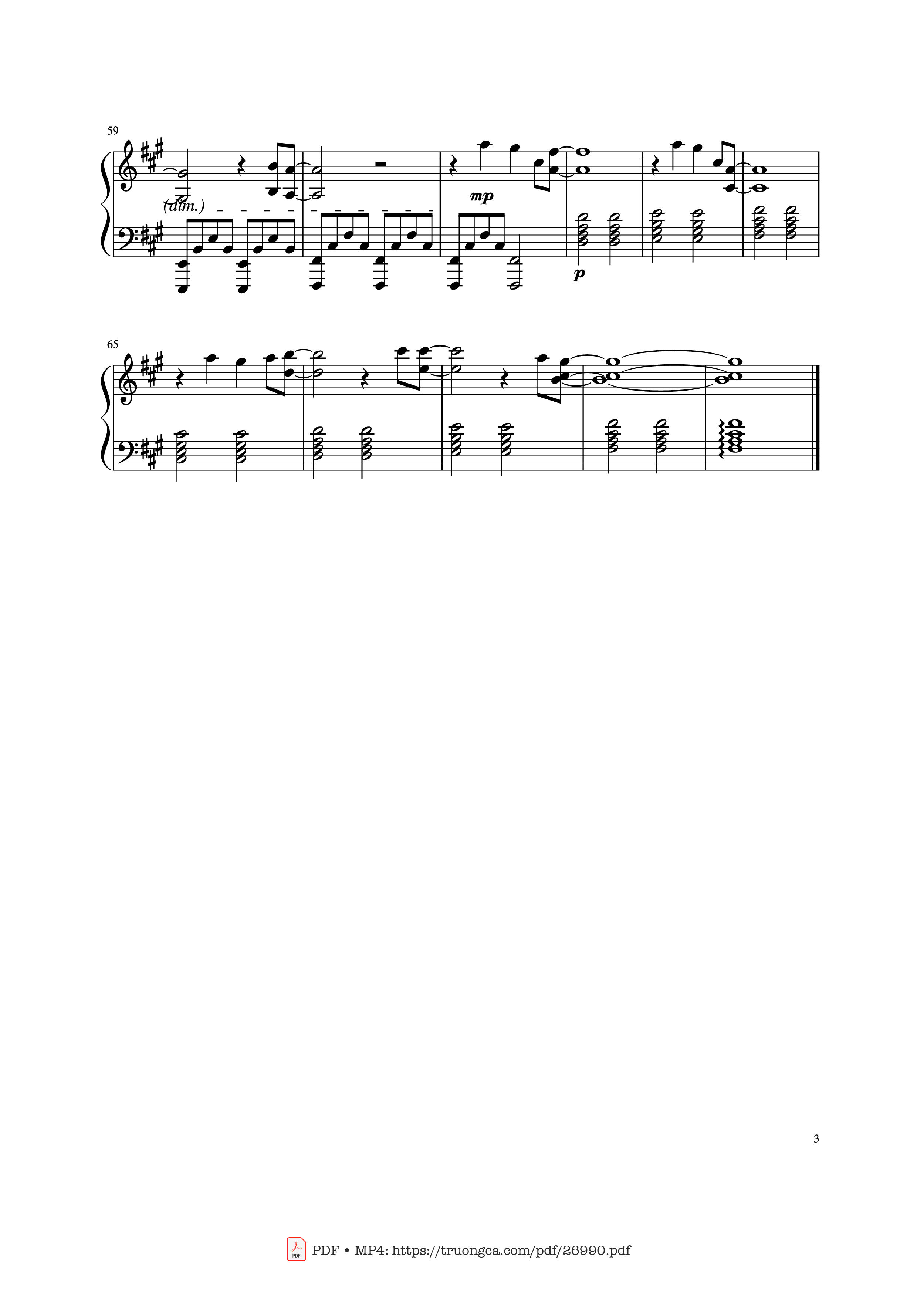 Page 3 of Sheet music PDF Piano Call of Silence Piano - Inflixer