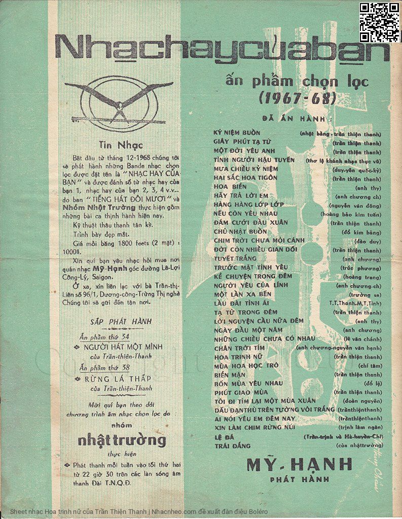 Page 4 of Sheet music PDF Hoa trinh nữ - Trần Thiện Thanh