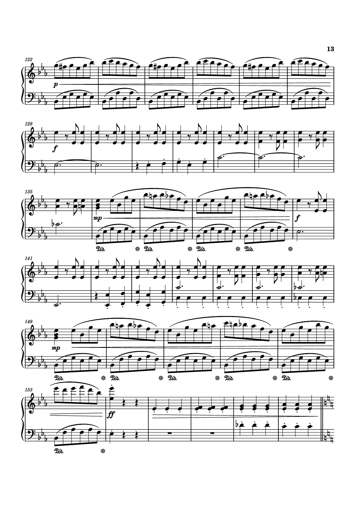 Page 13 of Sheet music PDF Piano Piano Sonata No. 12 in D minor - Michael Nicht