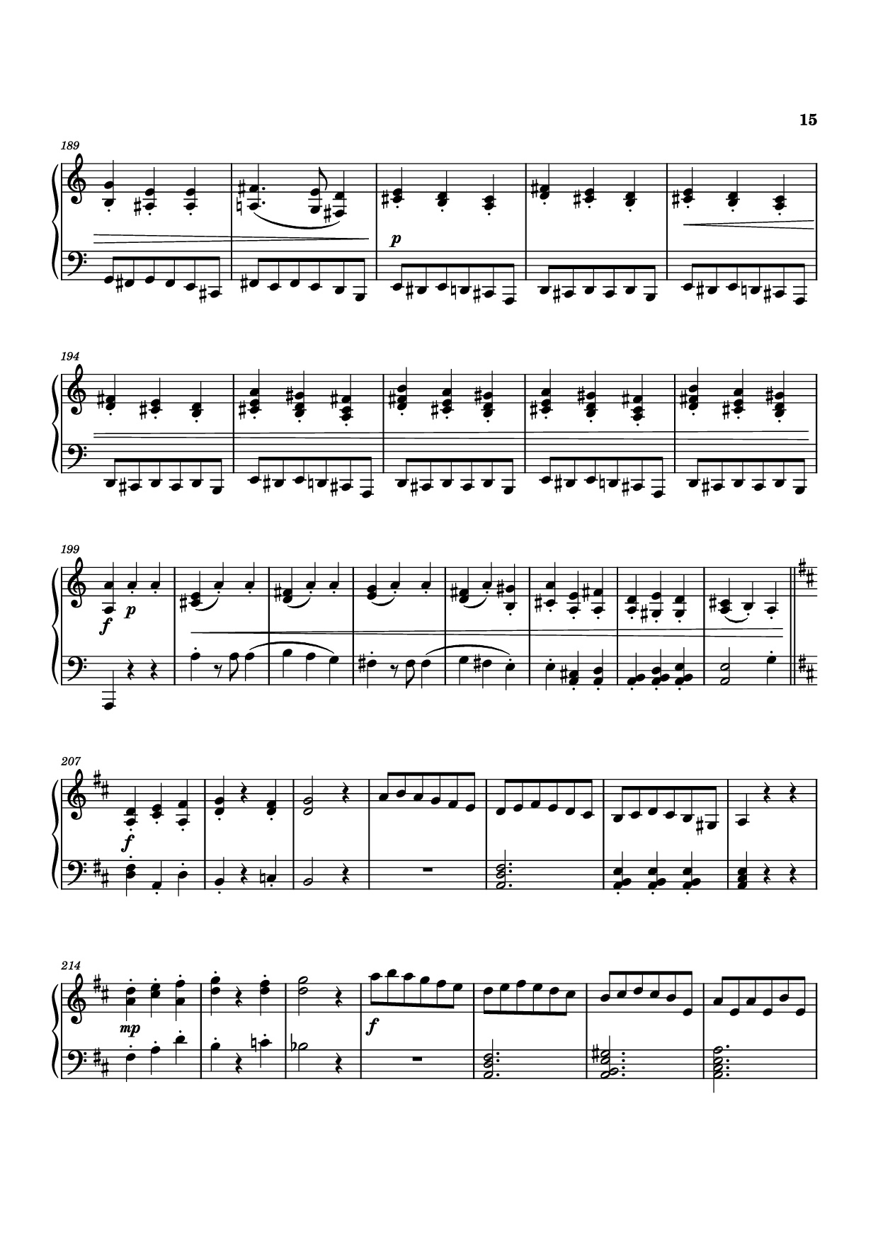 Page 15 of Sheet music PDF Piano Piano Sonata No. 12 in D minor - Michael Nicht