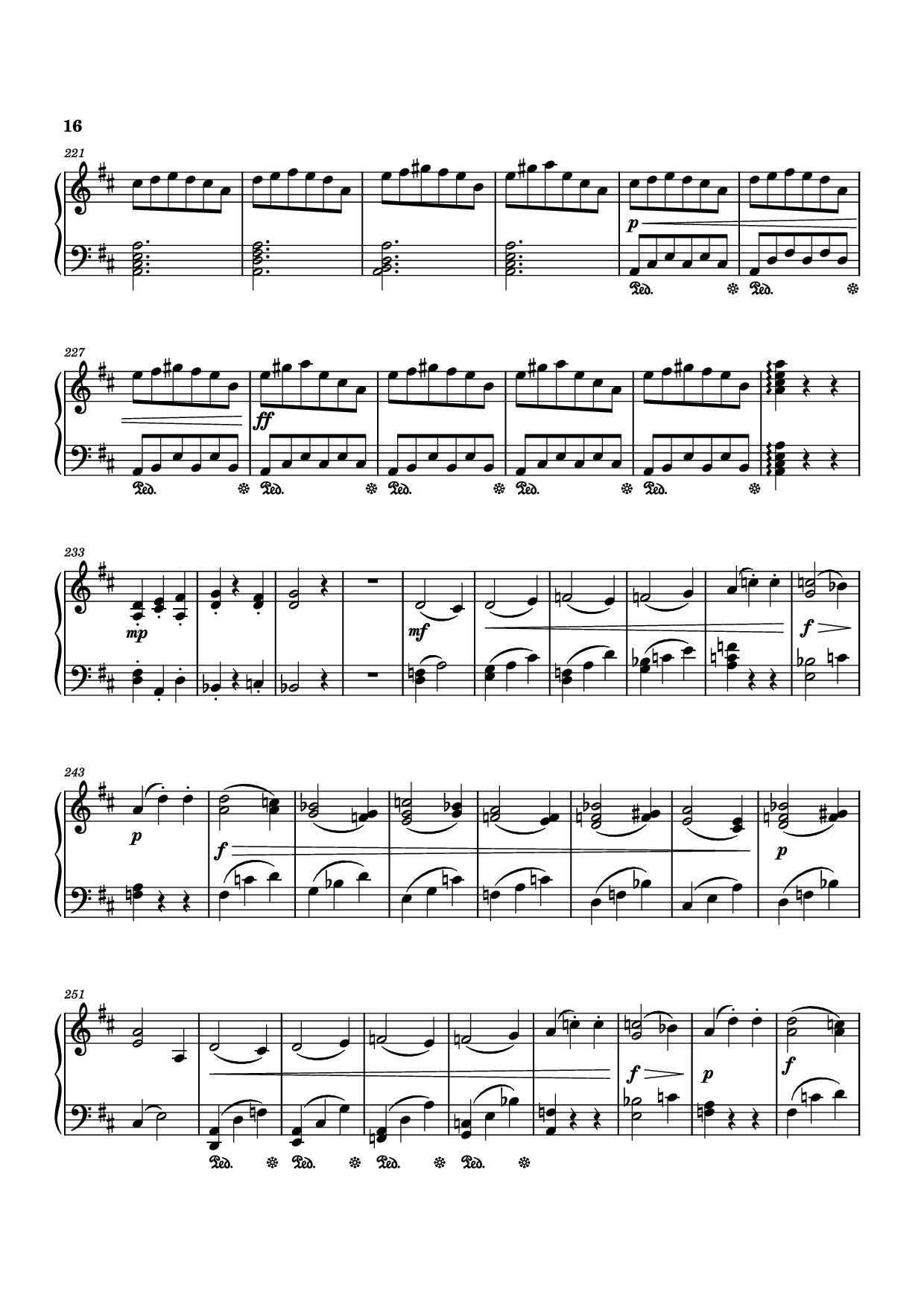 Page 16 of Sheet music PDF Piano Piano Sonata No. 12 in D minor - Michael Nicht