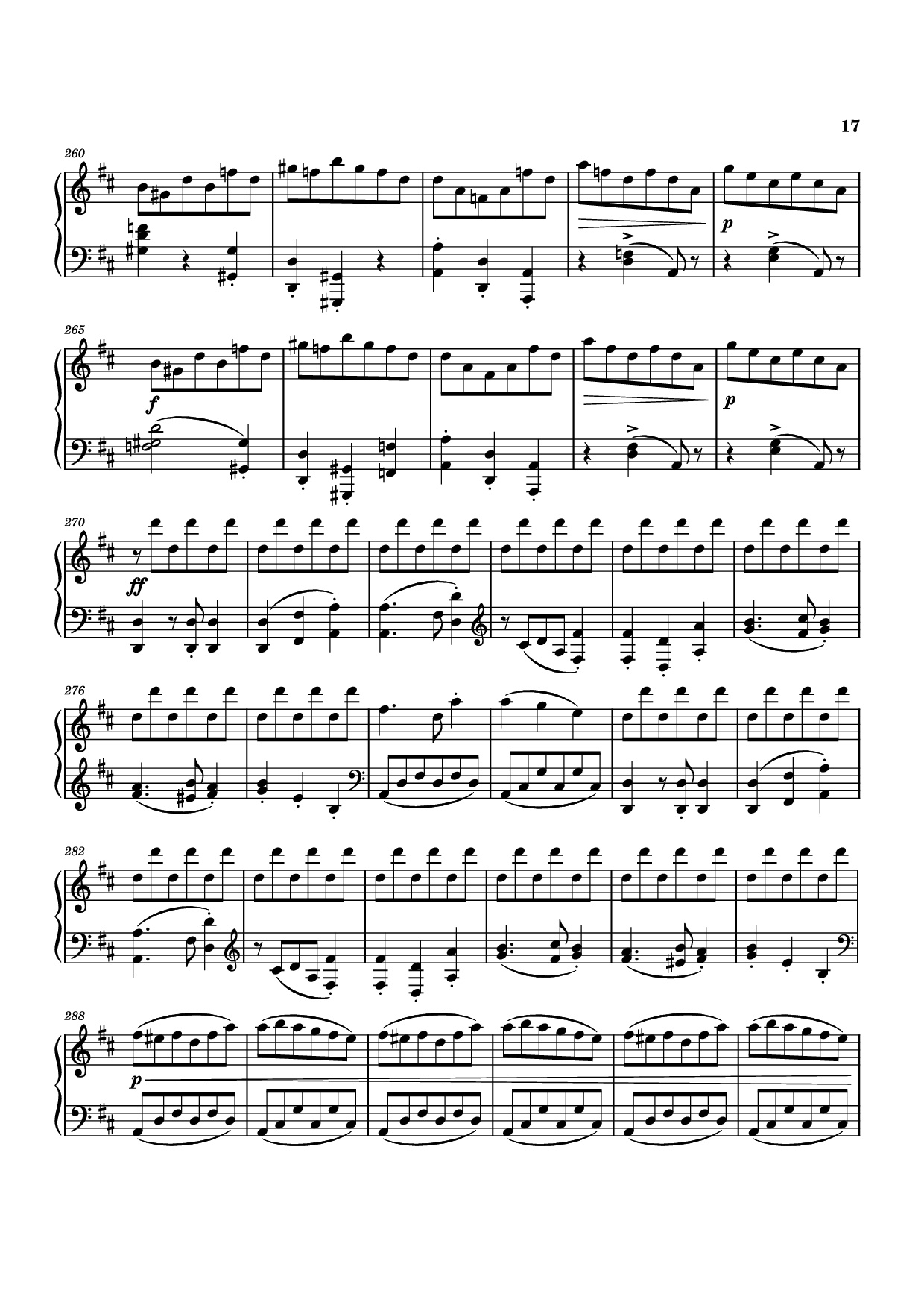 Page 17 of Sheet music PDF Piano Piano Sonata No. 12 in D minor - Michael Nicht