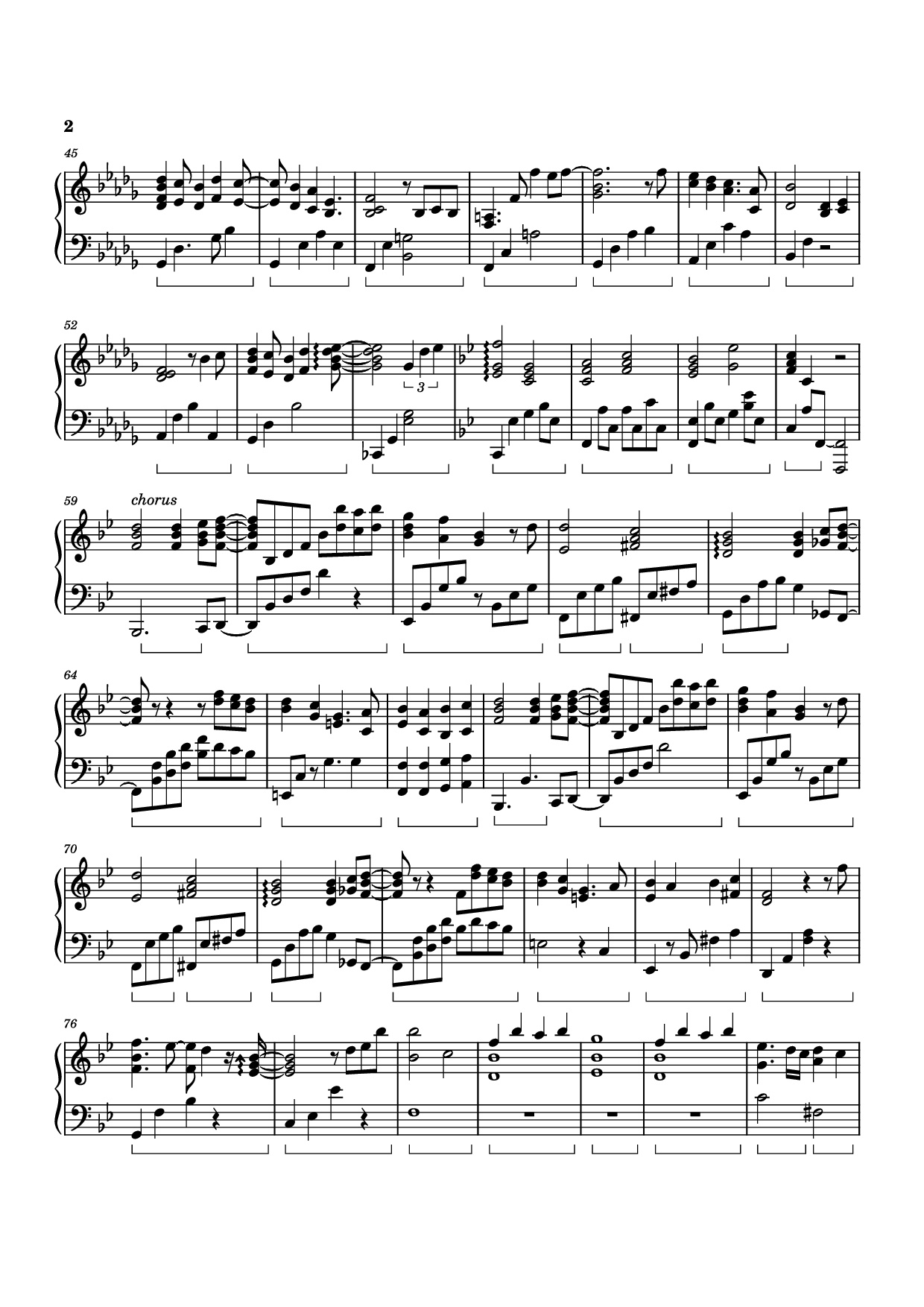 Page 2 of Sheet music PDF Piano Twilight in Upper West Piano - Izumi Hirotaka