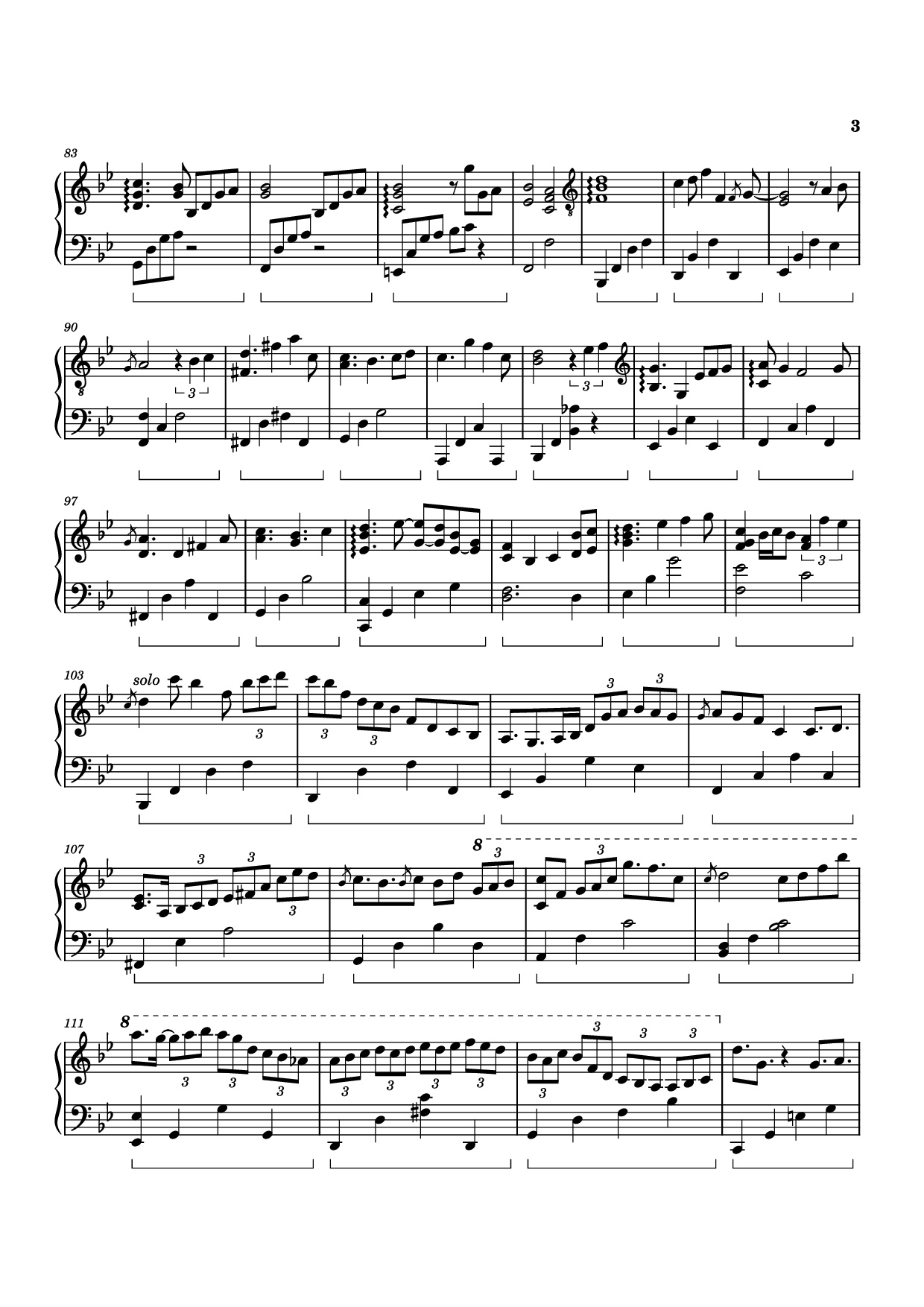 Page 3 of Sheet music PDF Piano Twilight in Upper West Piano - Izumi Hirotaka