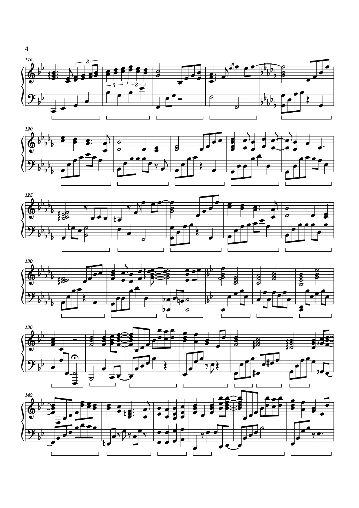 Page 4 of Sheet music PDF Piano Twilight in Upper West Piano - Izumi Hirotaka