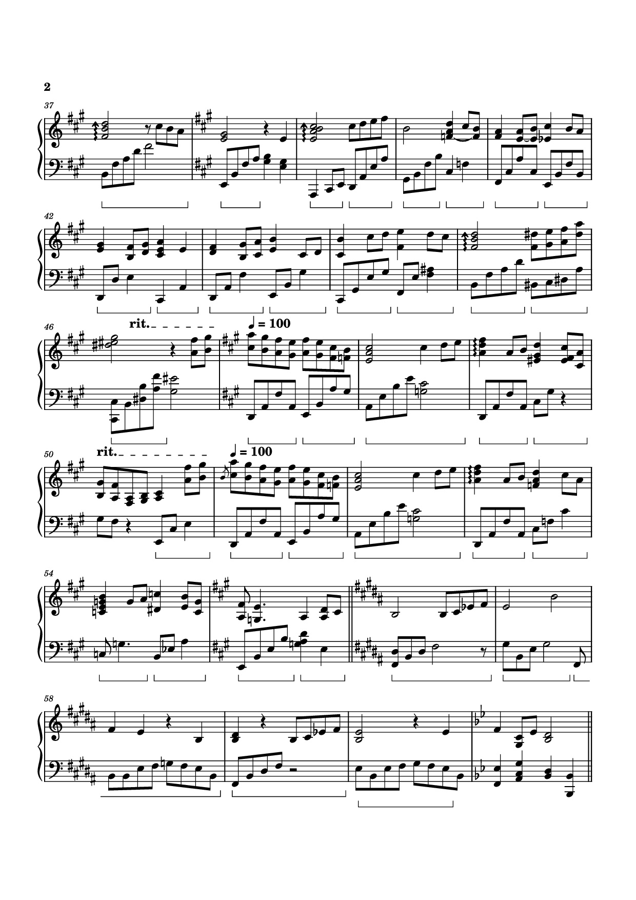 Page 2 of Sheet music PDF Piano Elegy for Silence Piano - Izumi Hirotaka