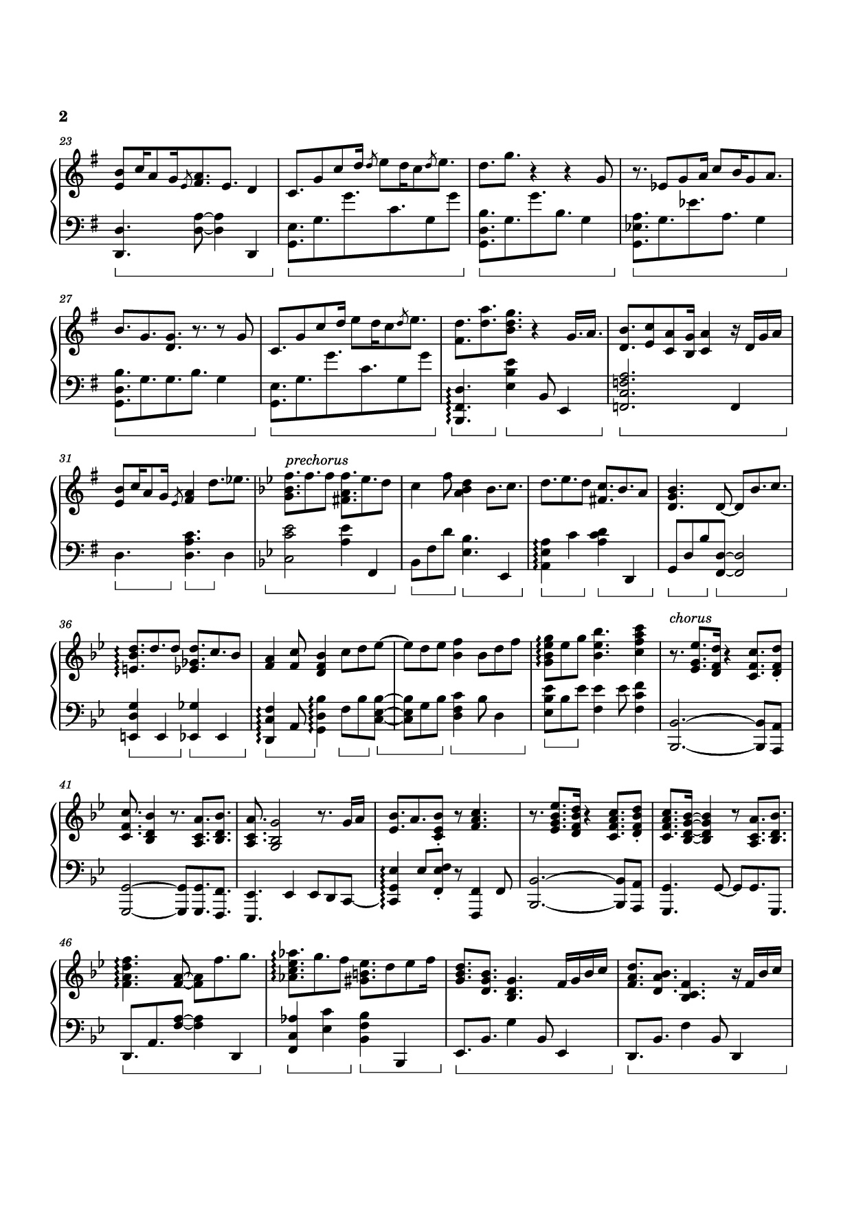 Page 2 of Sheet music PDF Piano Dandelion Hill Piano - Izumi Hirotaka
