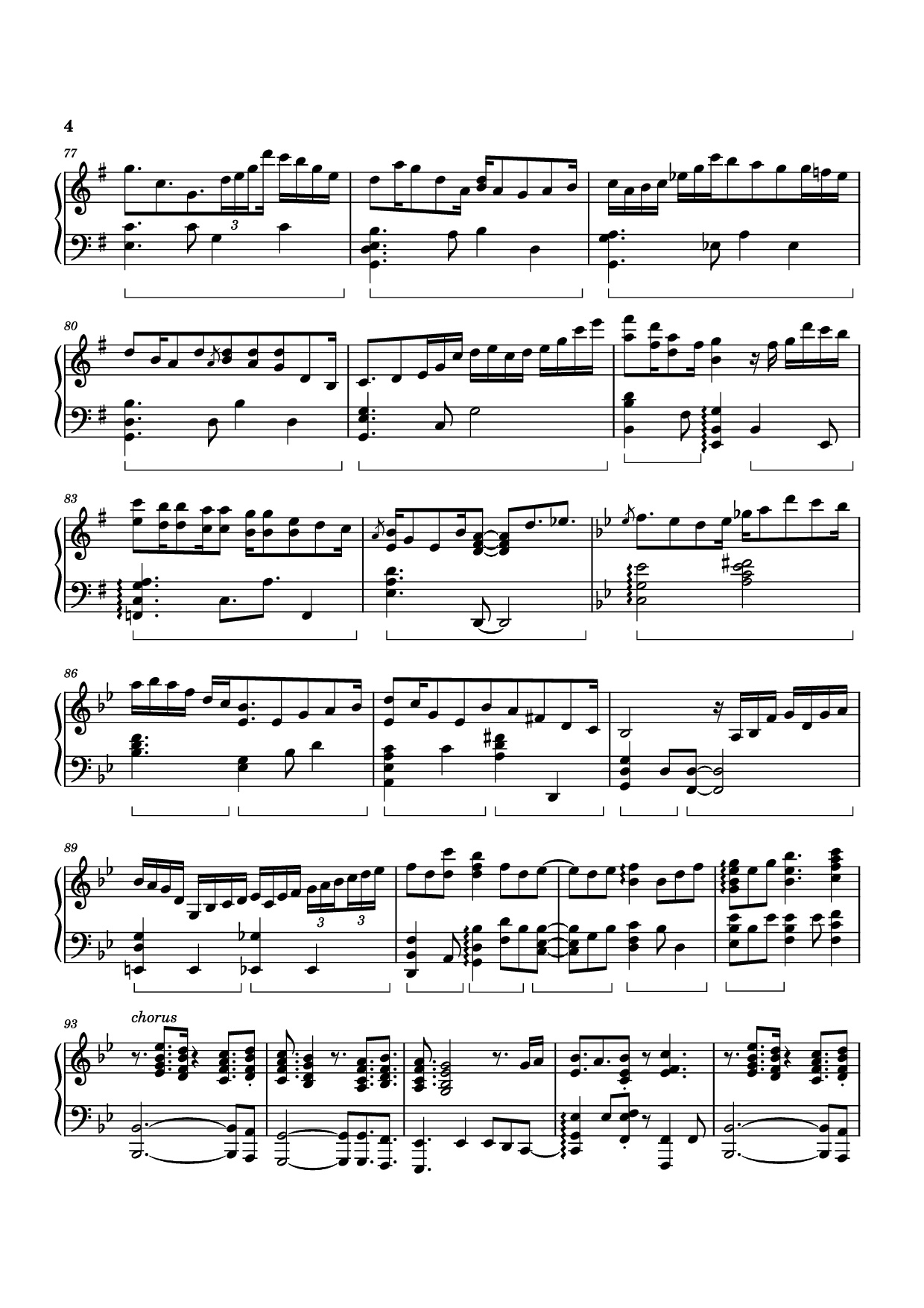 Page 4 of Sheet music PDF Piano Dandelion Hill Piano - Izumi Hirotaka