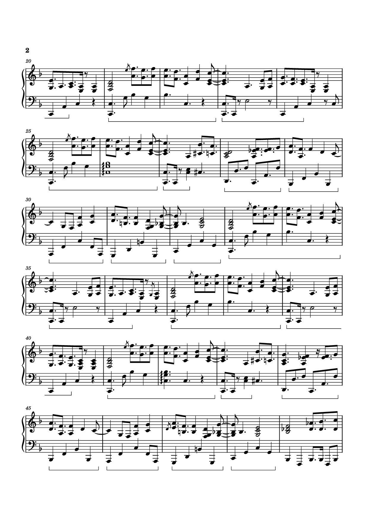 Page 2 of Sheet music PDF Piano El Mirage Piano - Izumi Hirotaka