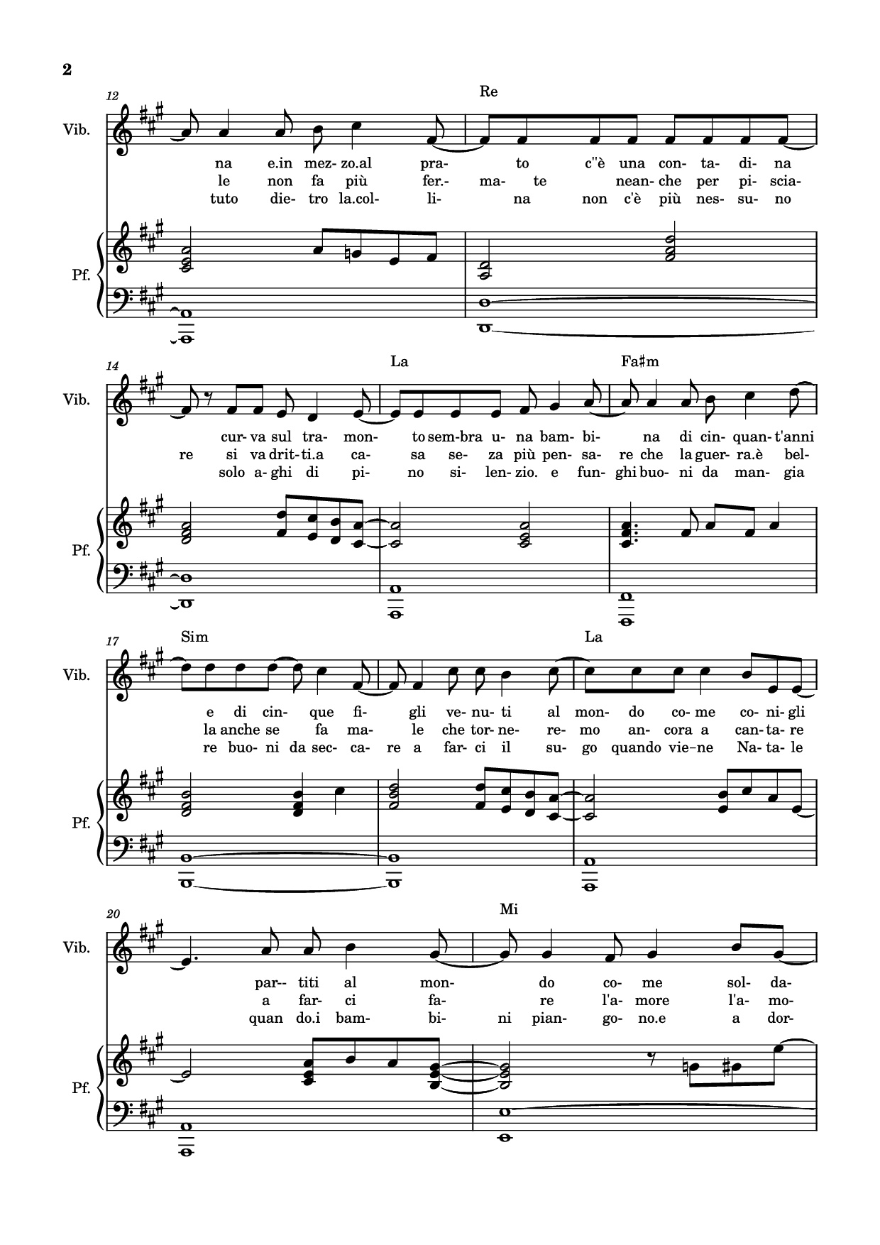 Page 2 of Sheet music PDF Piano Generale Piano - Compositore / arrangiatore