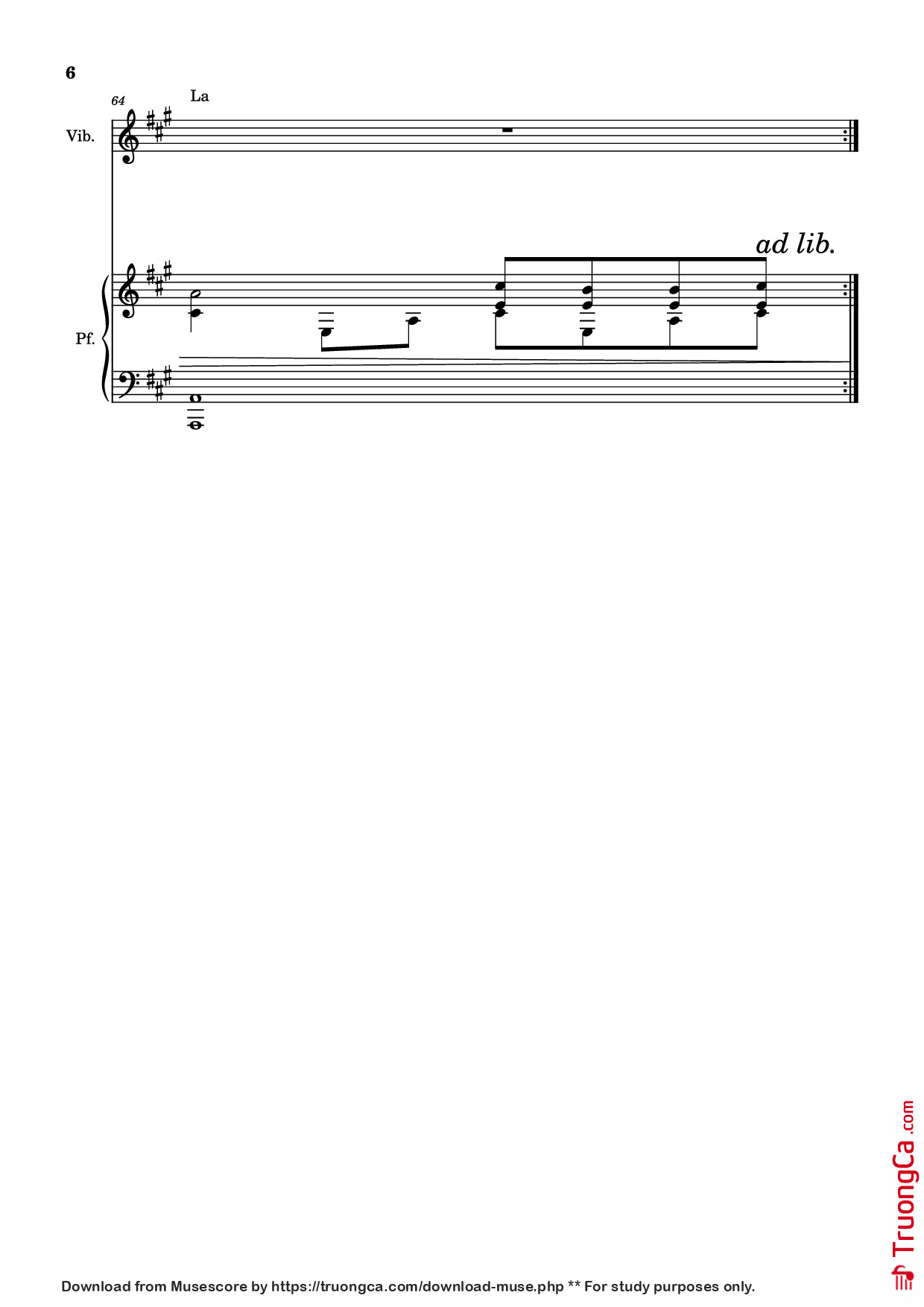 Page 6 of Sheet music PDF Piano Generale Piano - Compositore / arrangiatore