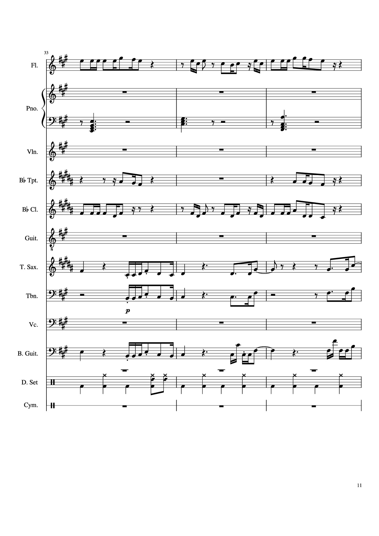 Page 11 of Sheet music PDF Piano Dynamite Piano - Arranged by AmyDoopy