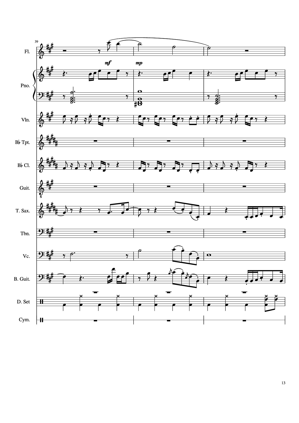 Page 13 of Sheet music PDF Piano Dynamite Piano - Arranged by AmyDoopy