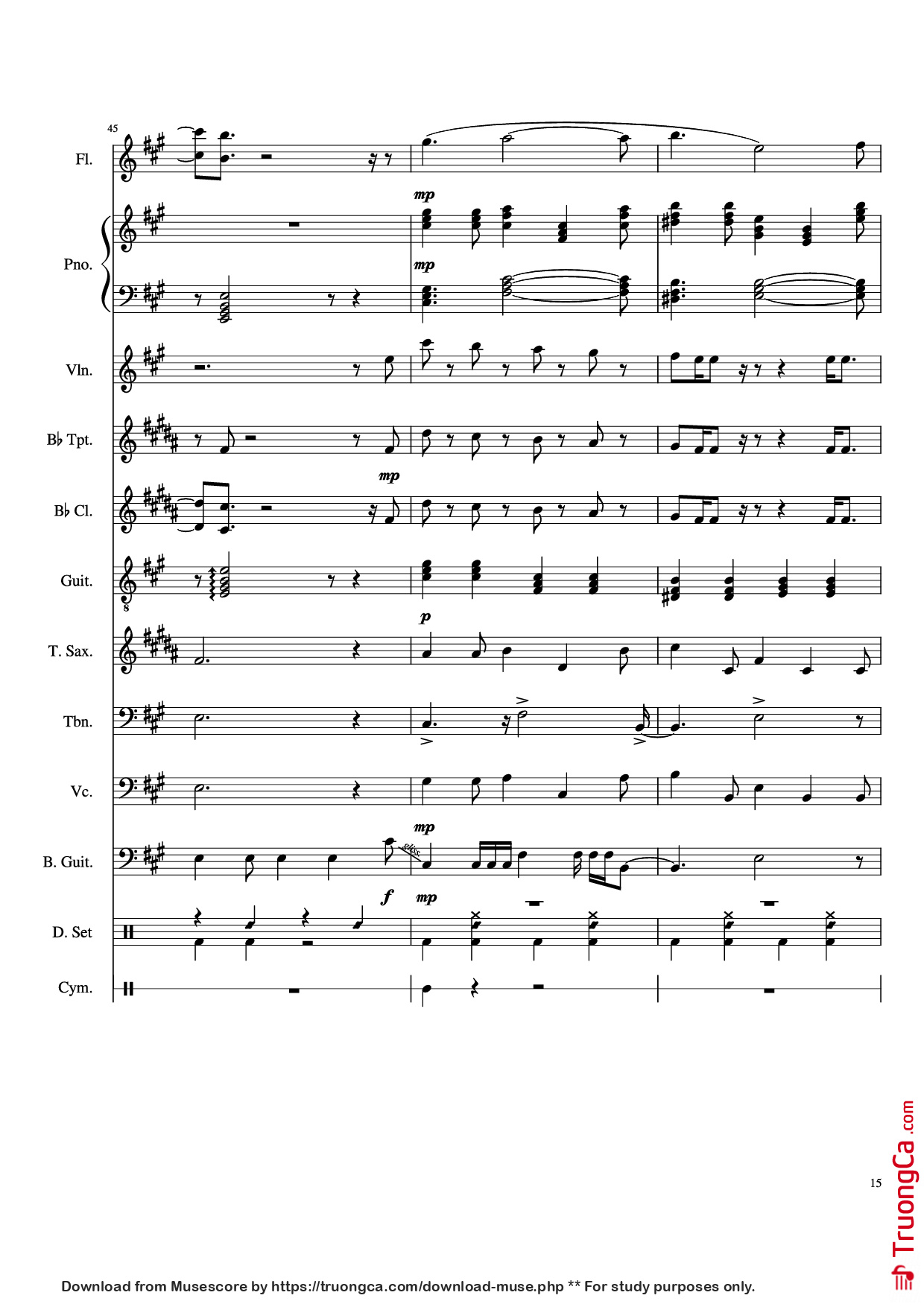 Page 15 of Sheet music PDF Piano Dynamite Piano - Arranged by AmyDoopy