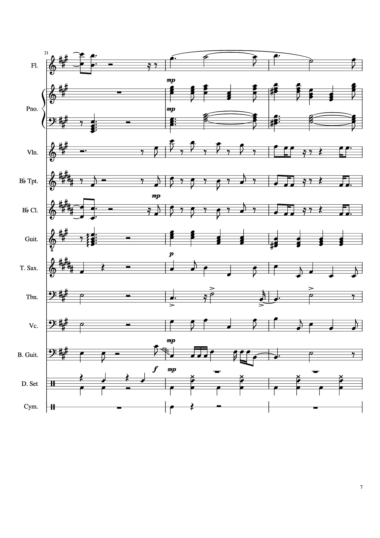 Page 7 of Sheet music PDF Piano Dynamite Piano - Arranged by AmyDoopy