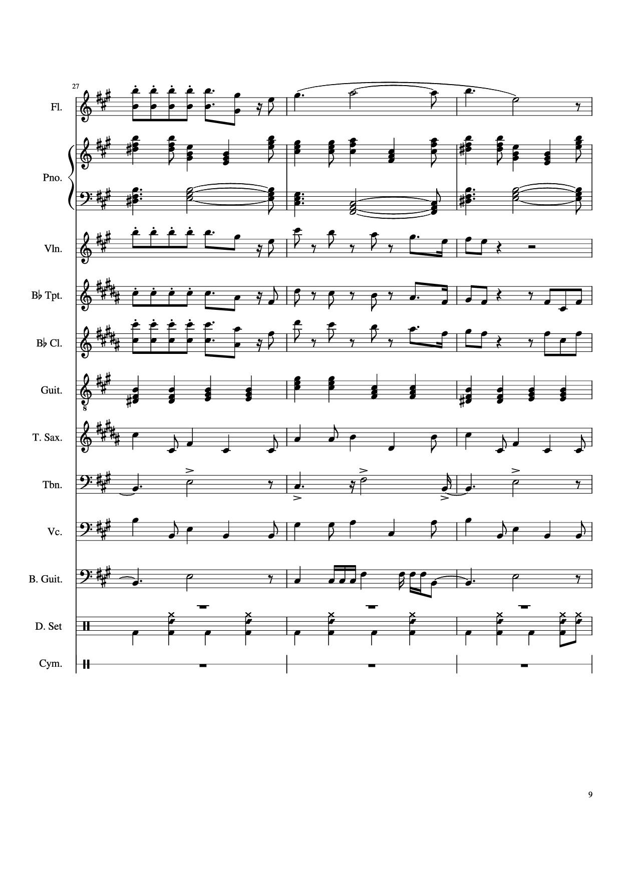 Page 9 of Sheet music PDF Piano Dynamite Piano - Arranged by AmyDoopy