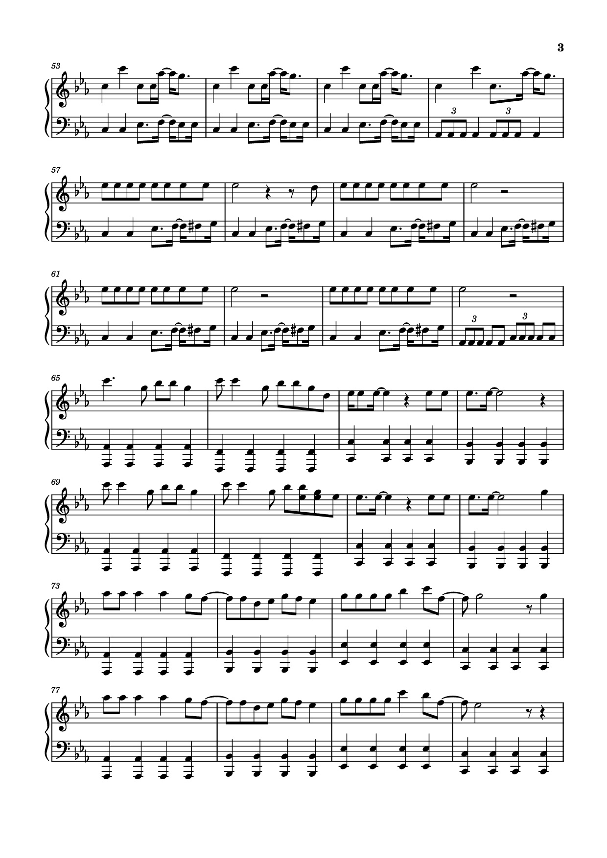 Page 3 of Sheet music PDF Piano Judas Piano - Lady Gaga