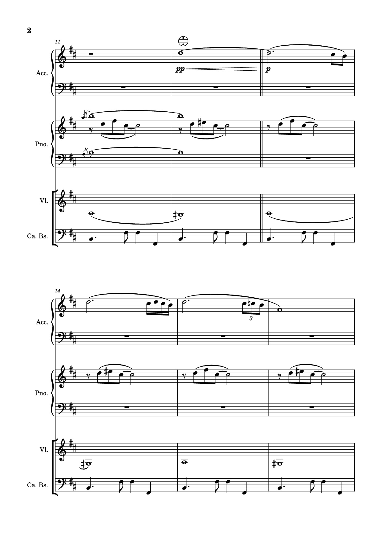 Page 2 of Sheet music PDF Piano Milonga del ángel Piano - A. Piazolla