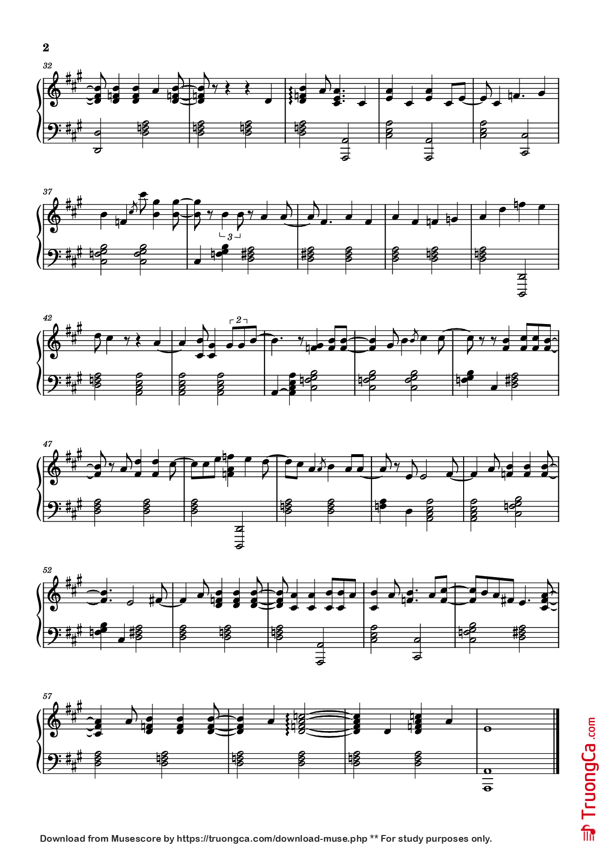 Page 2 of Sheet music PDF Piano my love mine all mine Piano - Mitski