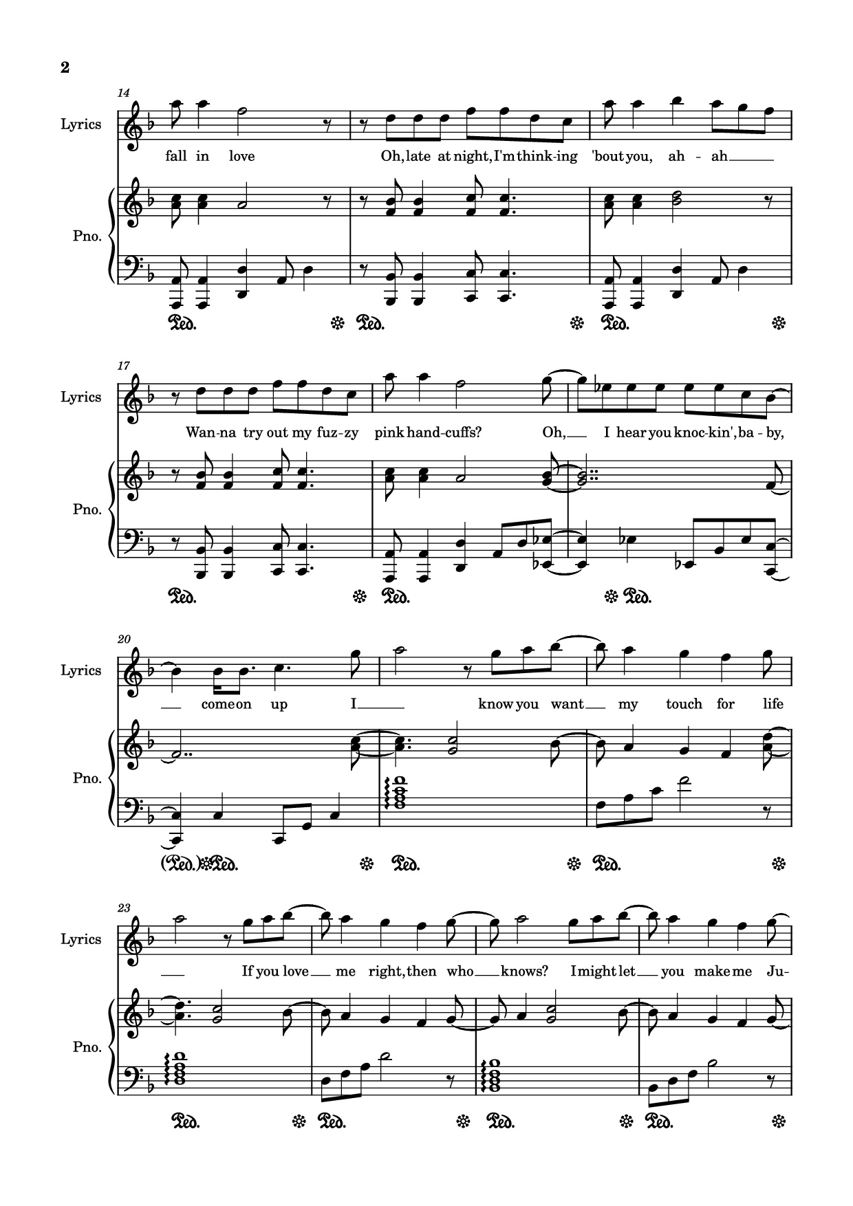 Page 2 of Sheet music PDF Piano Juno Piano - Always_piano