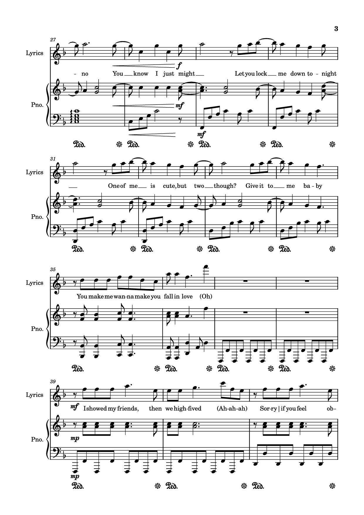 Page 3 of Sheet music PDF Piano Juno Piano - Always_piano