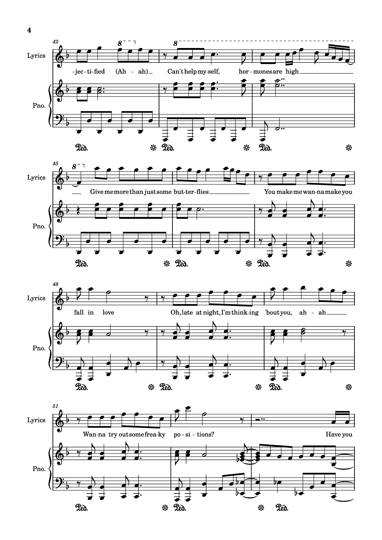 Page 4 of Sheet music PDF Piano Juno Piano - Always_piano