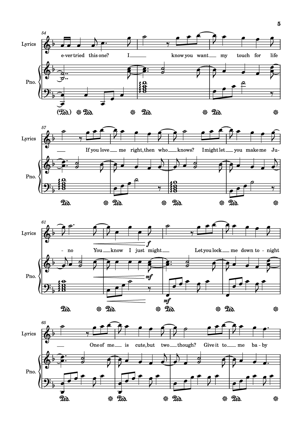 Page 5 of Sheet music PDF Piano Juno Piano - Always_piano
