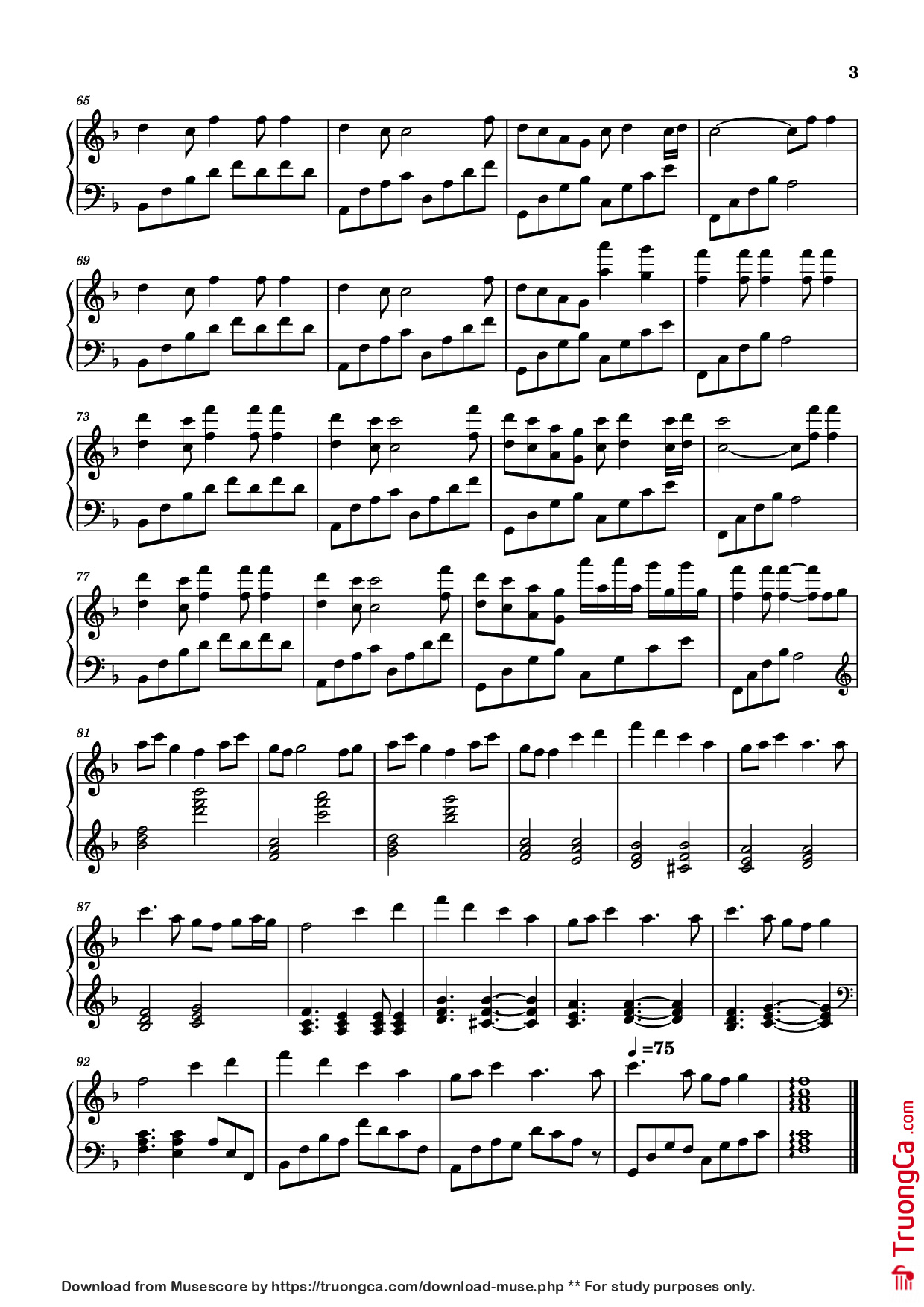 Page 3 of Sheet music PDF Piano Lớn Rồi Còn Khóc Nhè Piano - Undefined