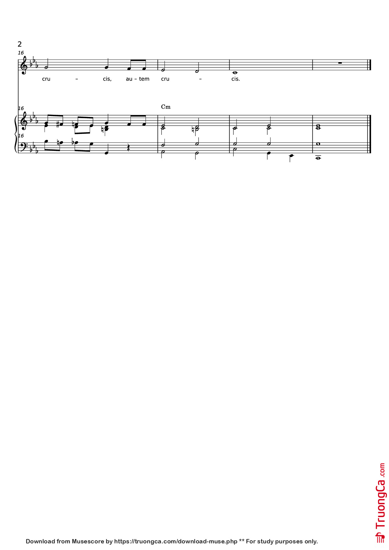 Page 2 of Sheet music PDF Piano RISTUS FACTUS EST Piano - Vicente GÓMEZ-ZARZUELA
