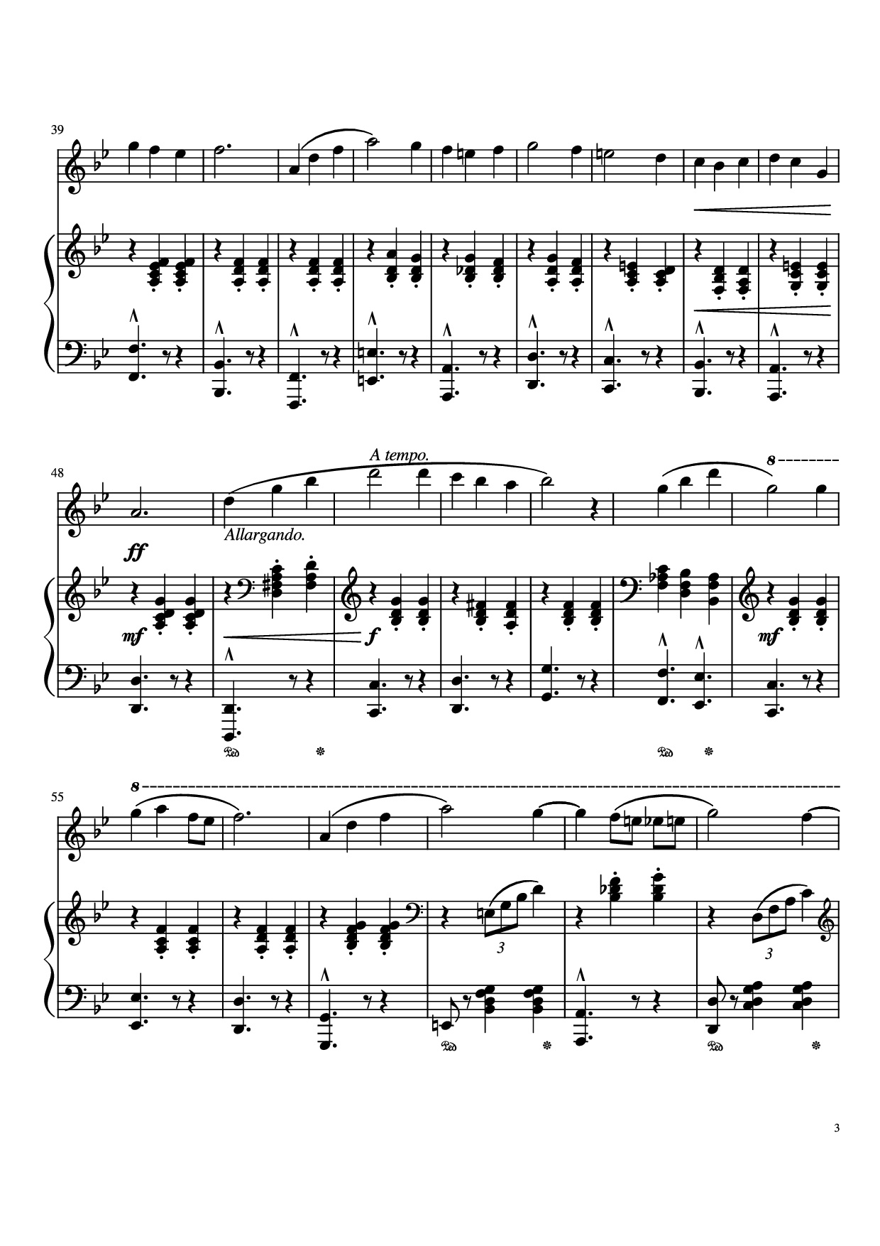 Page 3 of Sheet music PDF Piano Merry Go Round Of Life Piano - Undefined