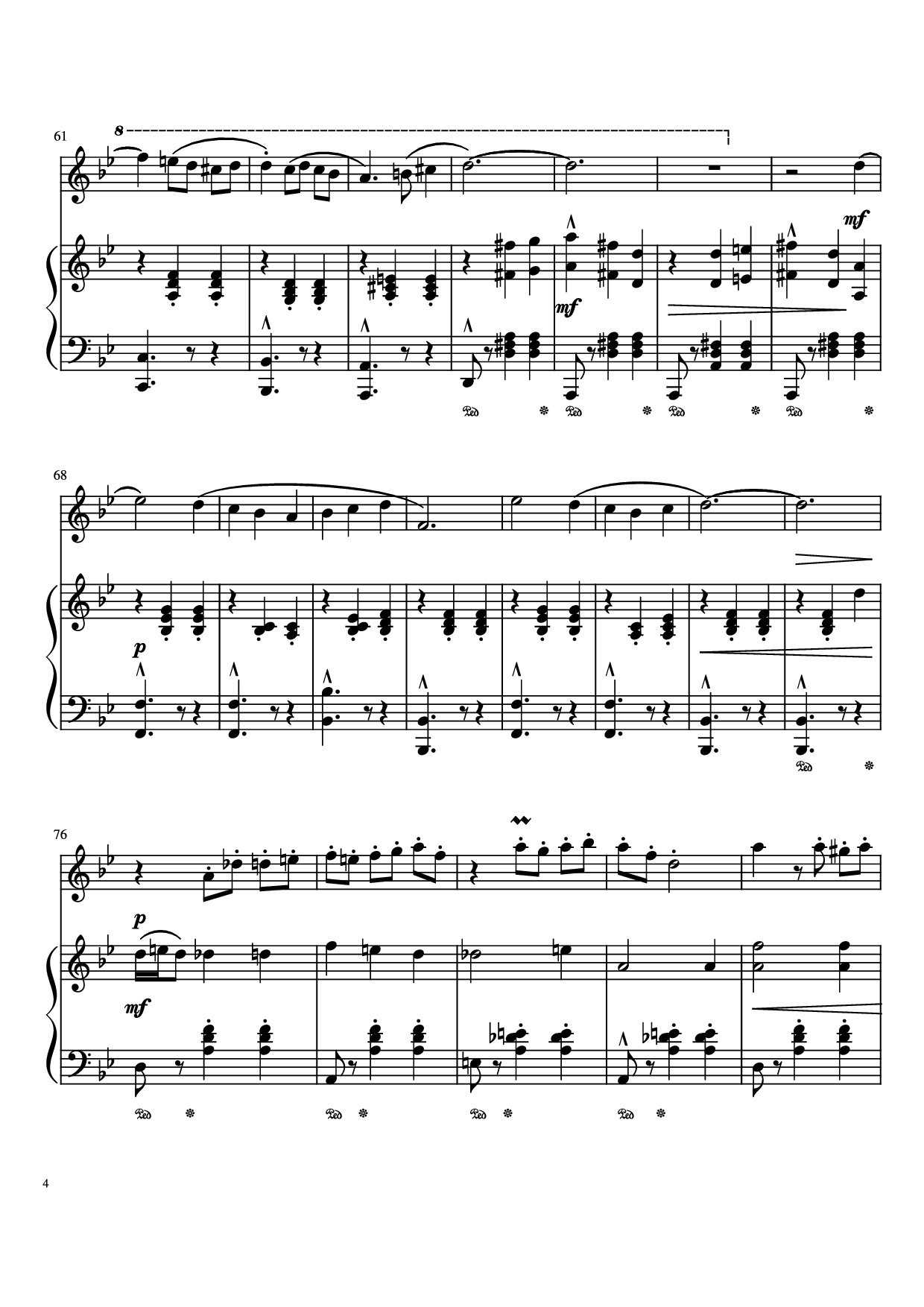 Page 4 of Sheet music PDF Piano Merry Go Round Of Life Piano - Undefined