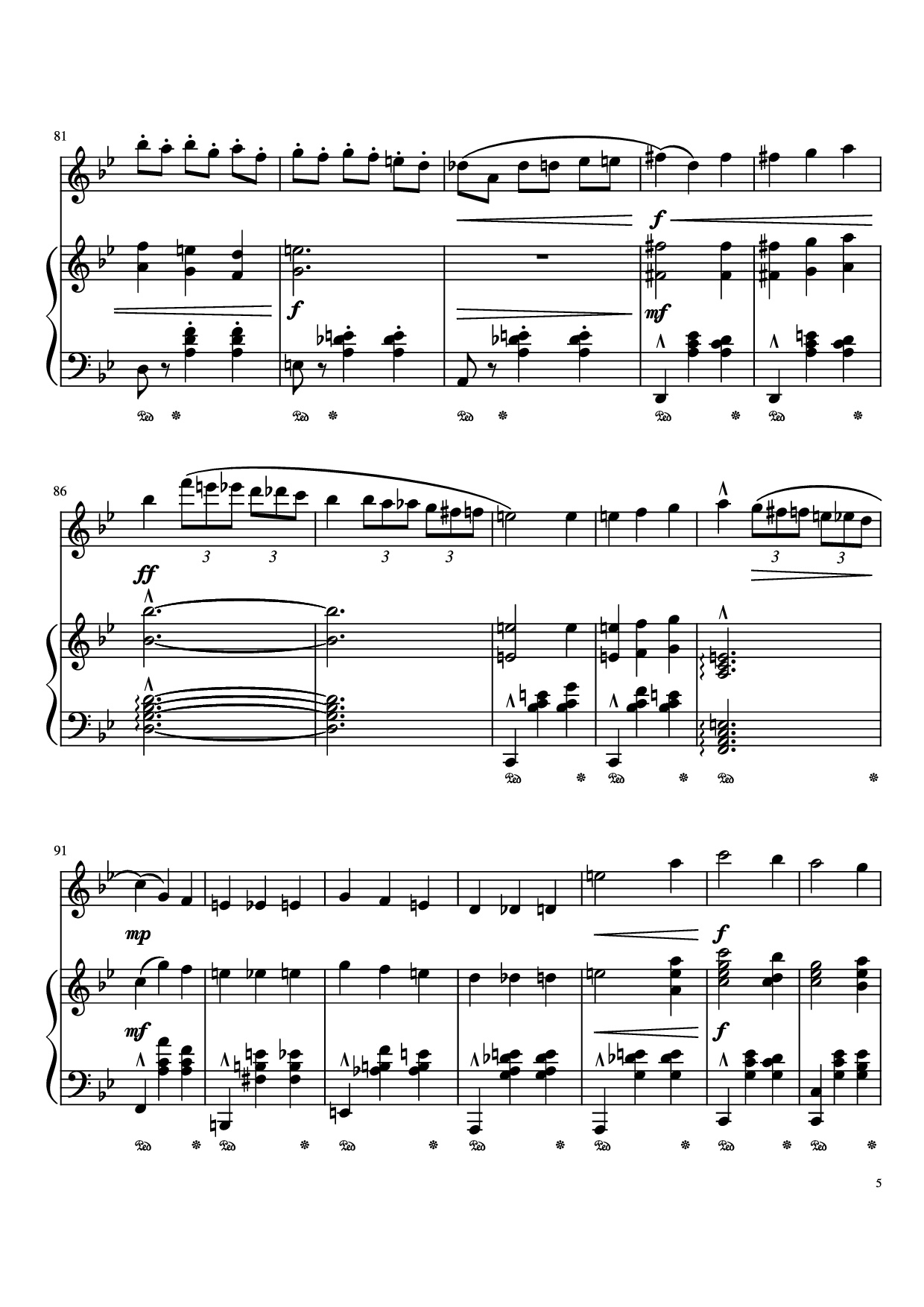 Page 5 of Sheet music PDF Piano Merry Go Round Of Life Piano - Undefined