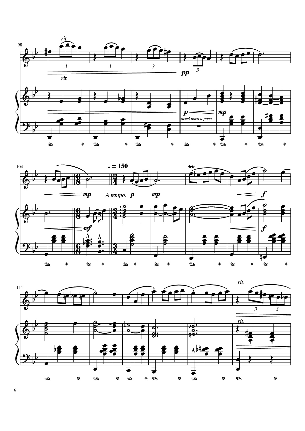 Page 6 of Sheet music PDF Piano Merry Go Round Of Life Piano - Undefined