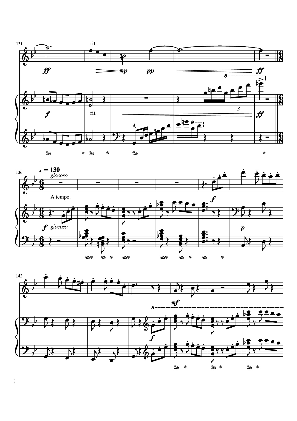 Page 8 of Sheet music PDF Piano Merry Go Round Of Life Piano - Undefined