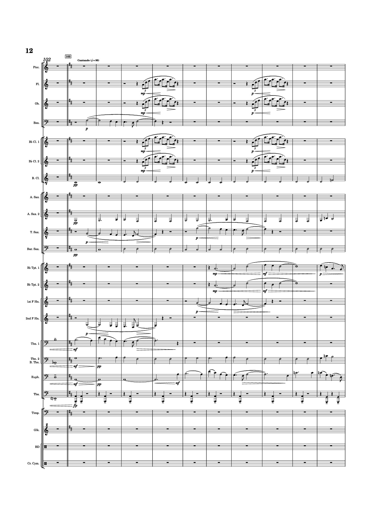 Page 12 of Sheet music PDF Dvorak
