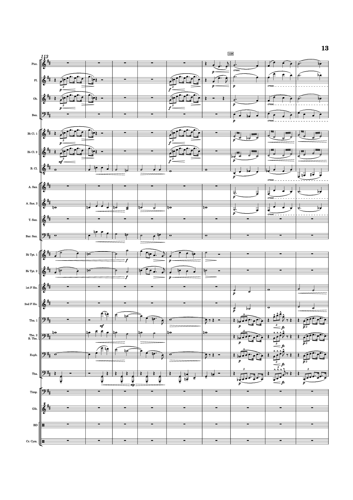 Page 13 of Sheet music PDF Dvorak