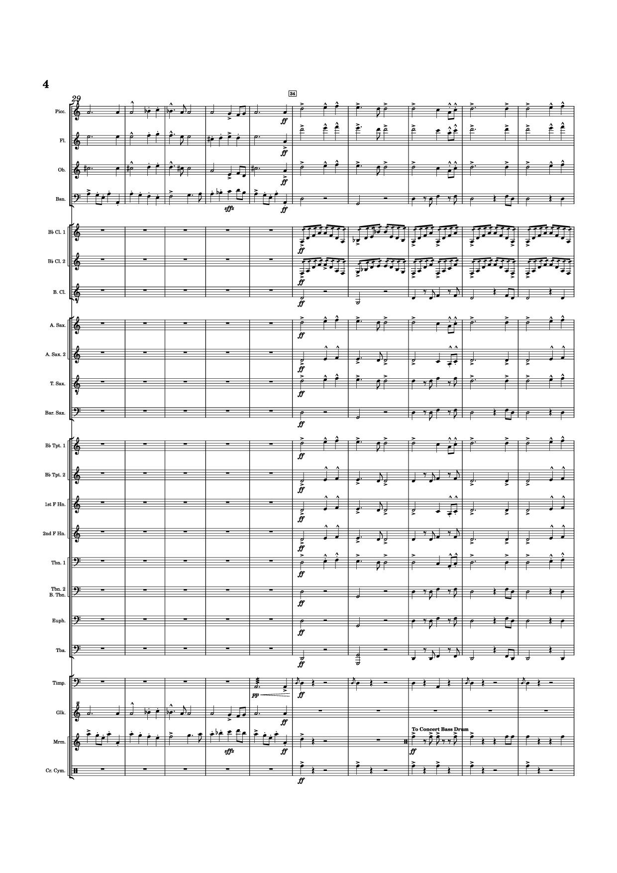 Page 4 of Sheet music PDF Dvorak