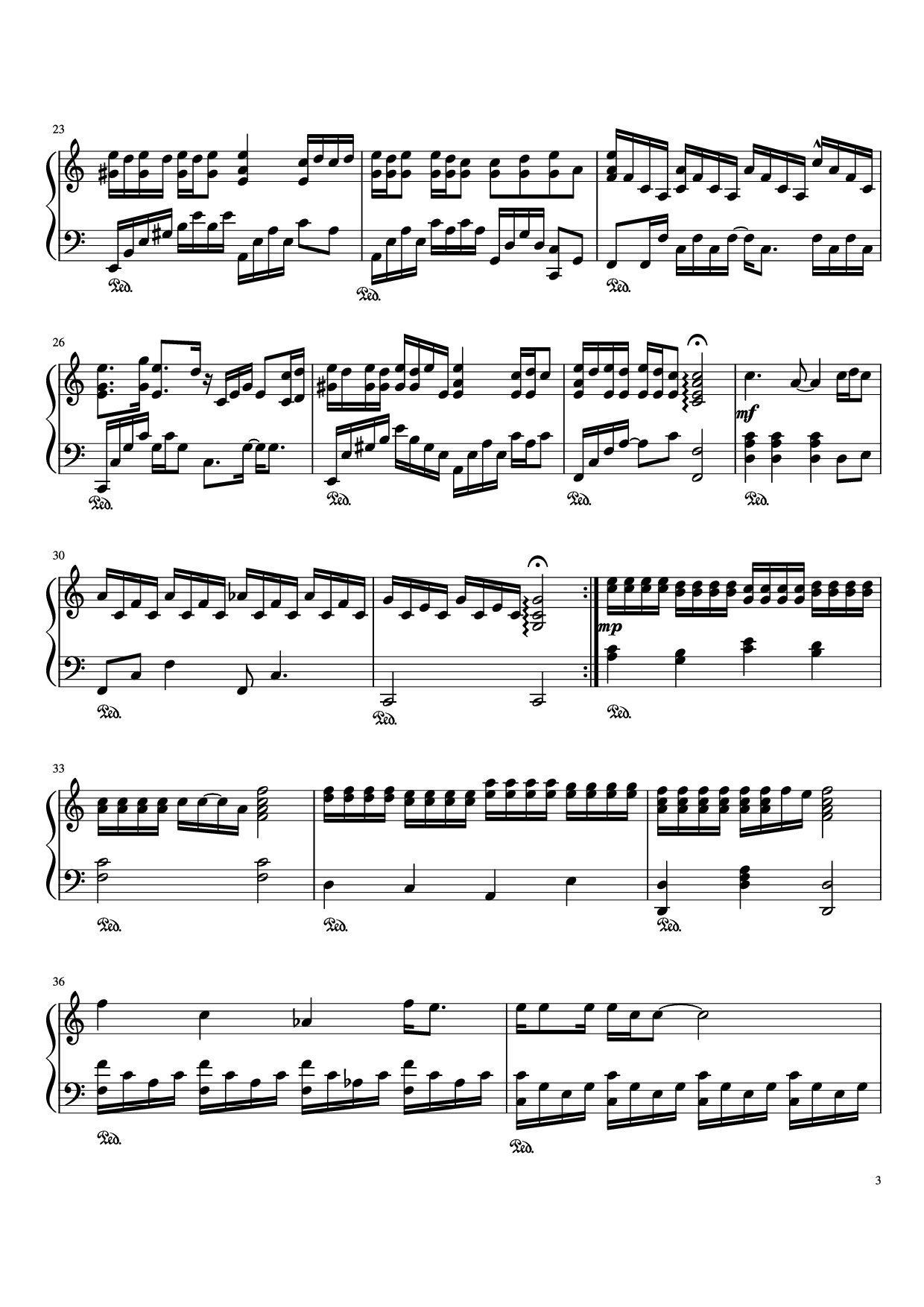 Page 3 of Sheet music PDF Piano If You - BigBang Piano - G-Dragon Arr. By Ana Romo